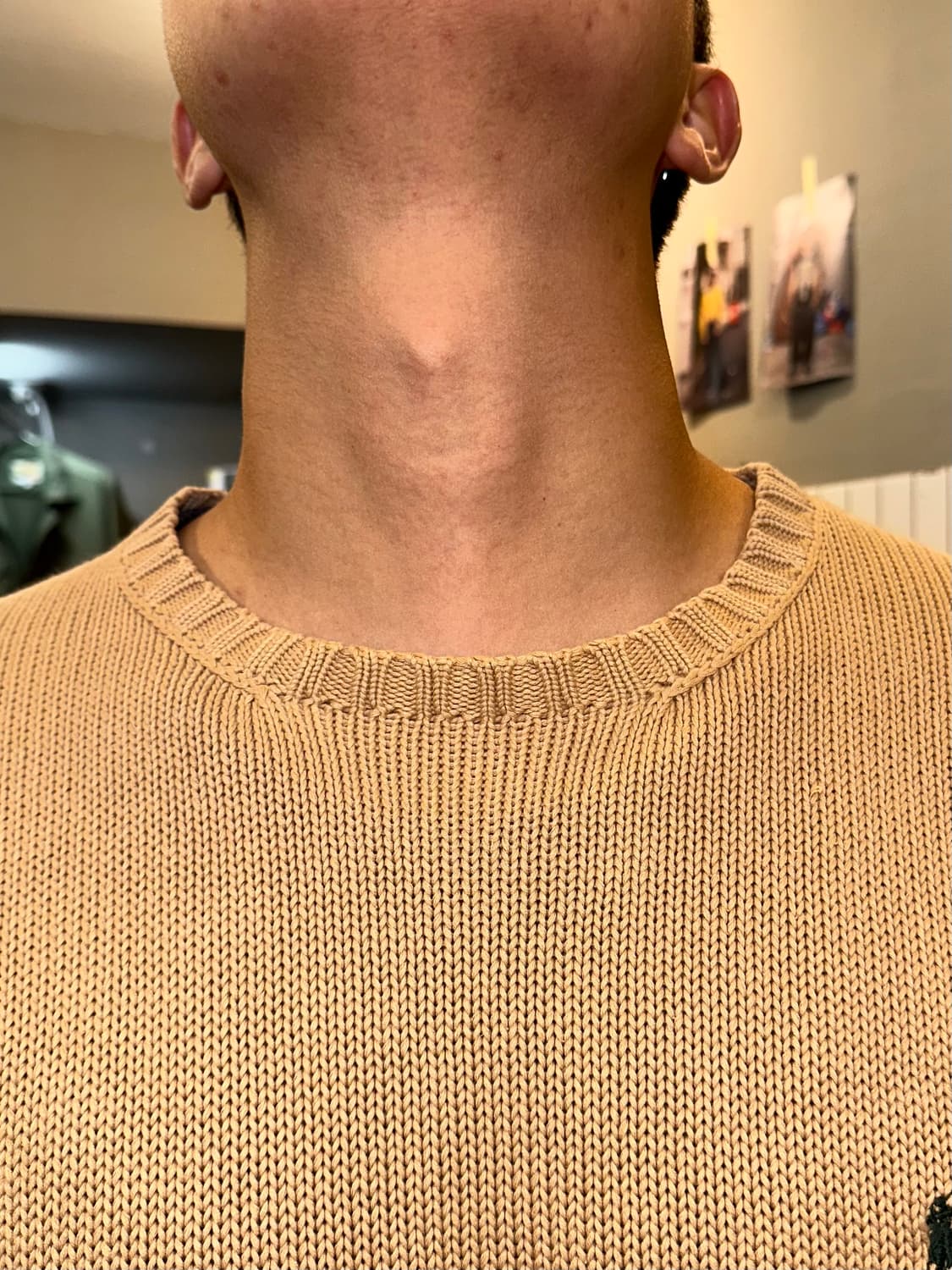 90’s Polo Ralph Lauren logo beige knit 상품이미지3