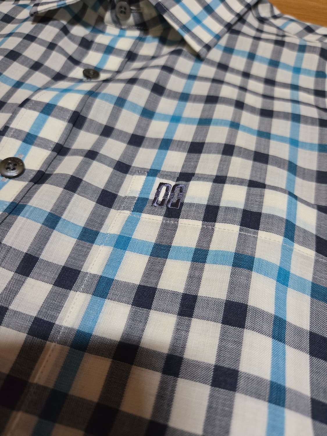 닥스 남성 모 체크 반팔셔츠(100사이즈) 상품이미지4