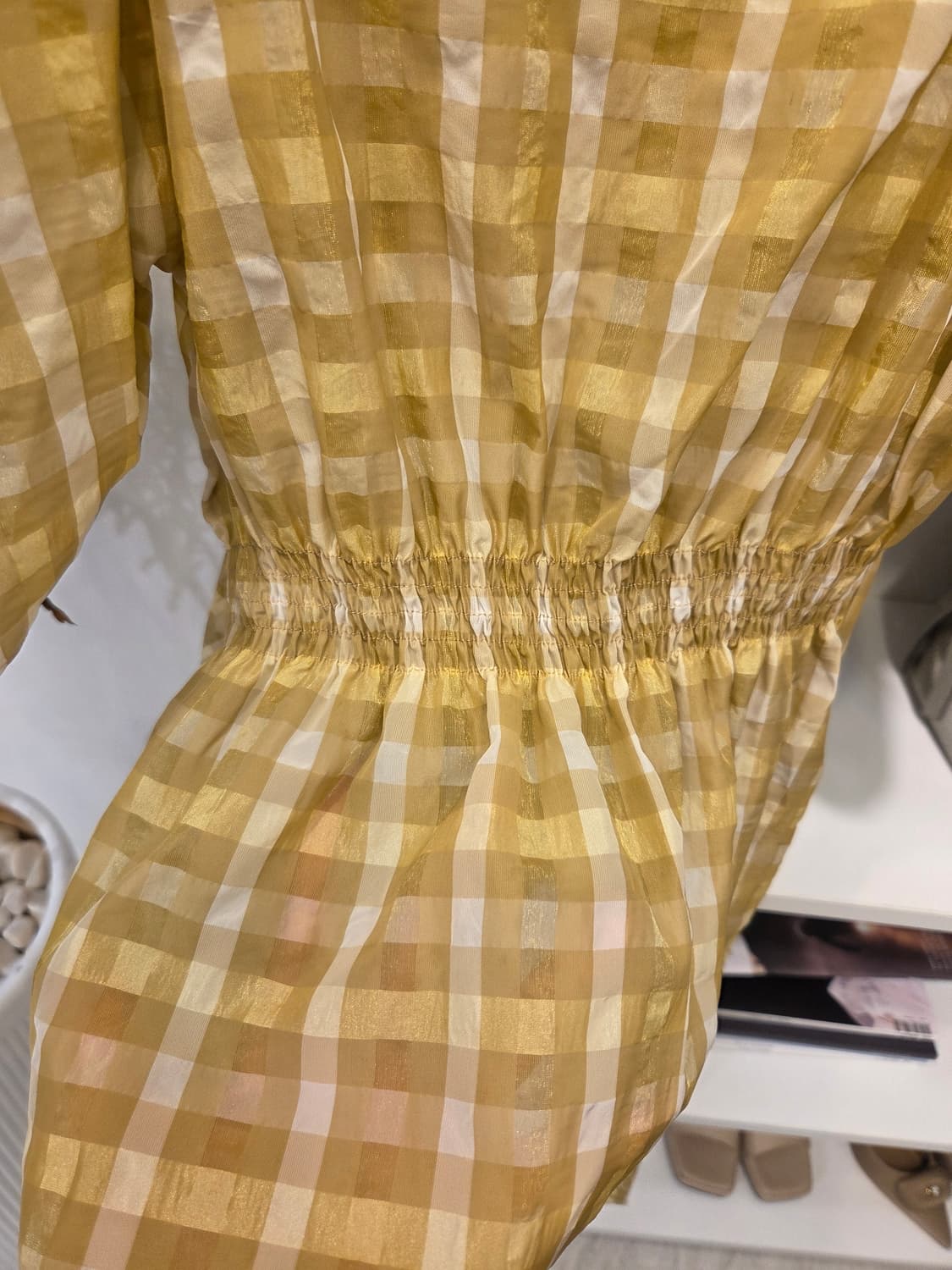 미샤 체크 블라우스 상품이미지6