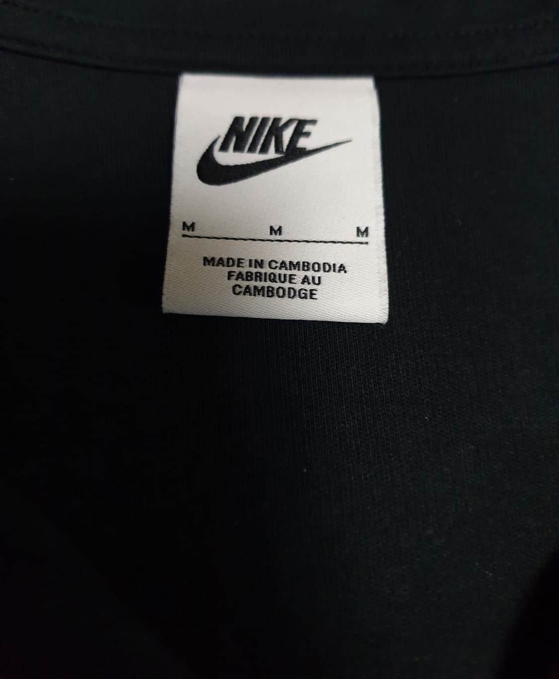 나이키 에센셜 여성 반팔 폴로 탑 크롭티 블랙 (M) 상품이미지2