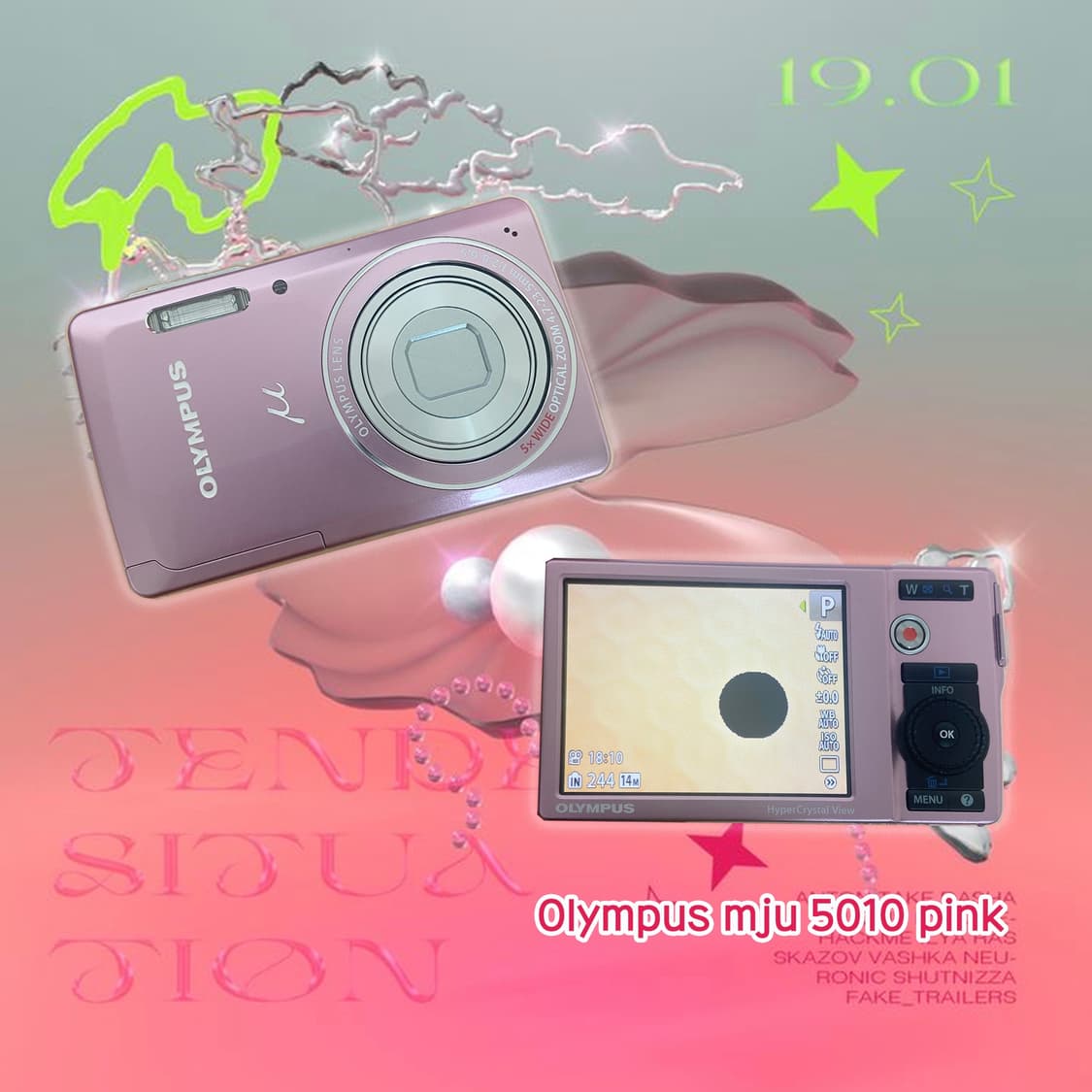 풀박!) Olympus  μ-5010 올림푸스 뮤 5010 핑크 상품이미지2