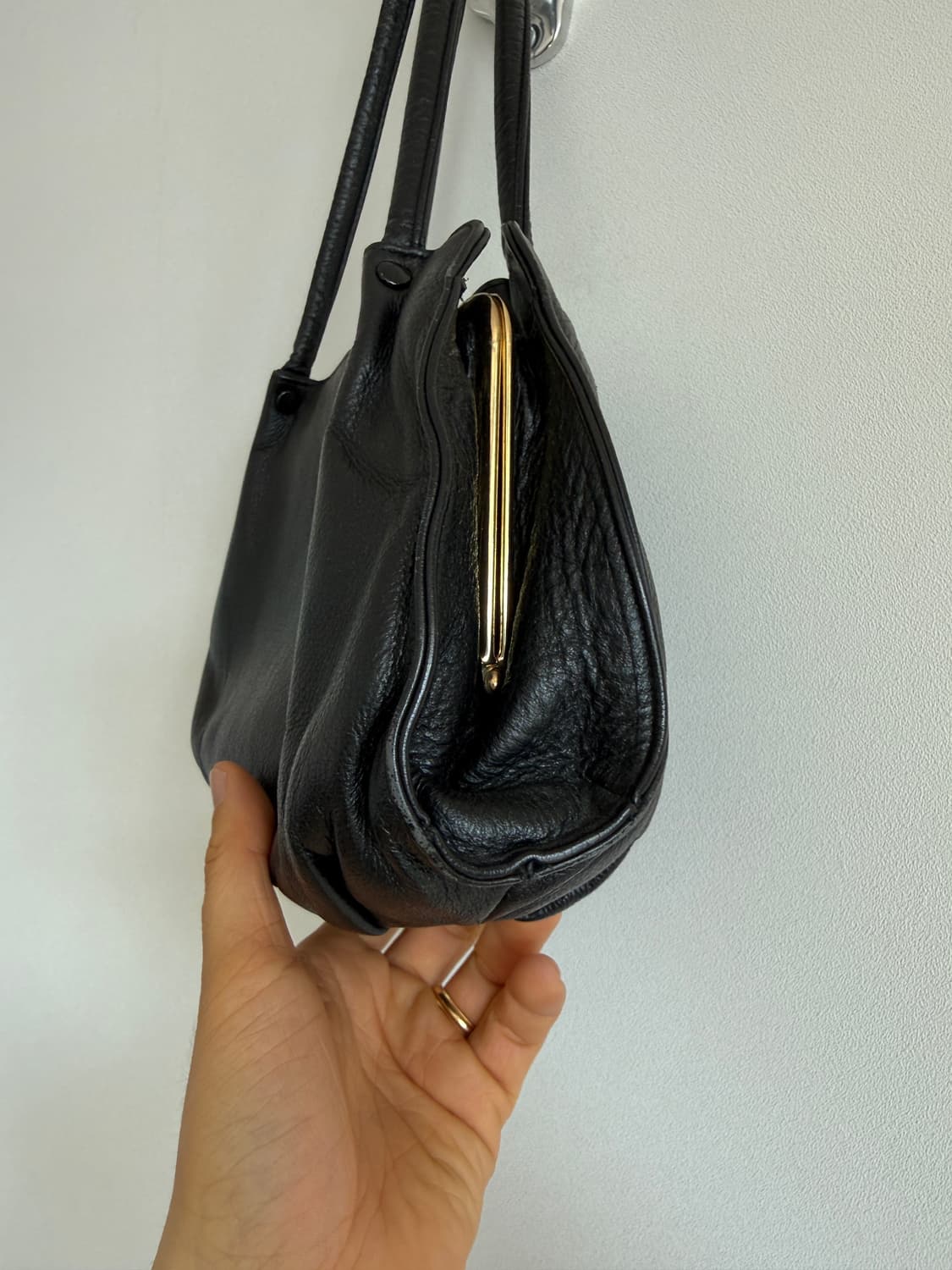 Pre owned 레더 프레임백 상품이미지3