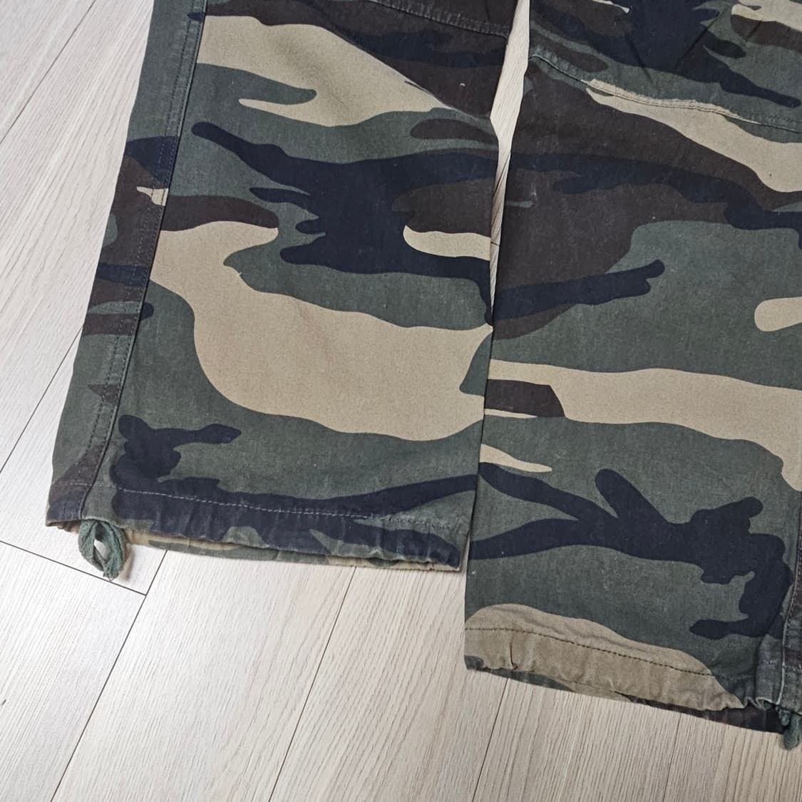 34 44) 밀리터리 빈티지 워싱 카고 국방 개구리 밴츠 바지 상품이미지2