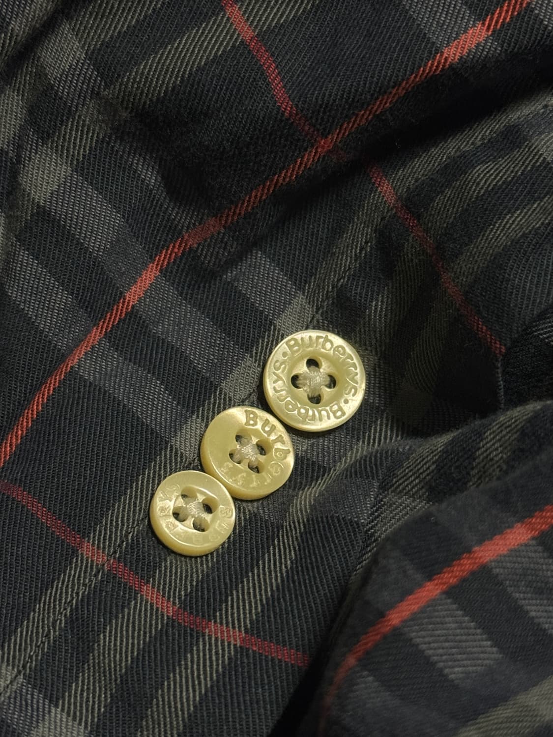 버버리 노바체크 셔츠 네이비 L 상품이미지5