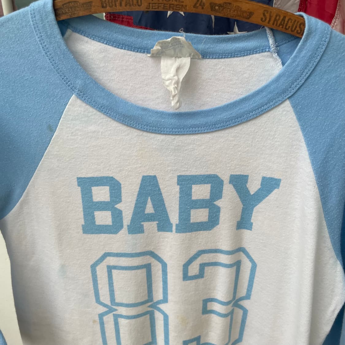 1980's Vintage Raglan sleeve T shirt 상품이미지4