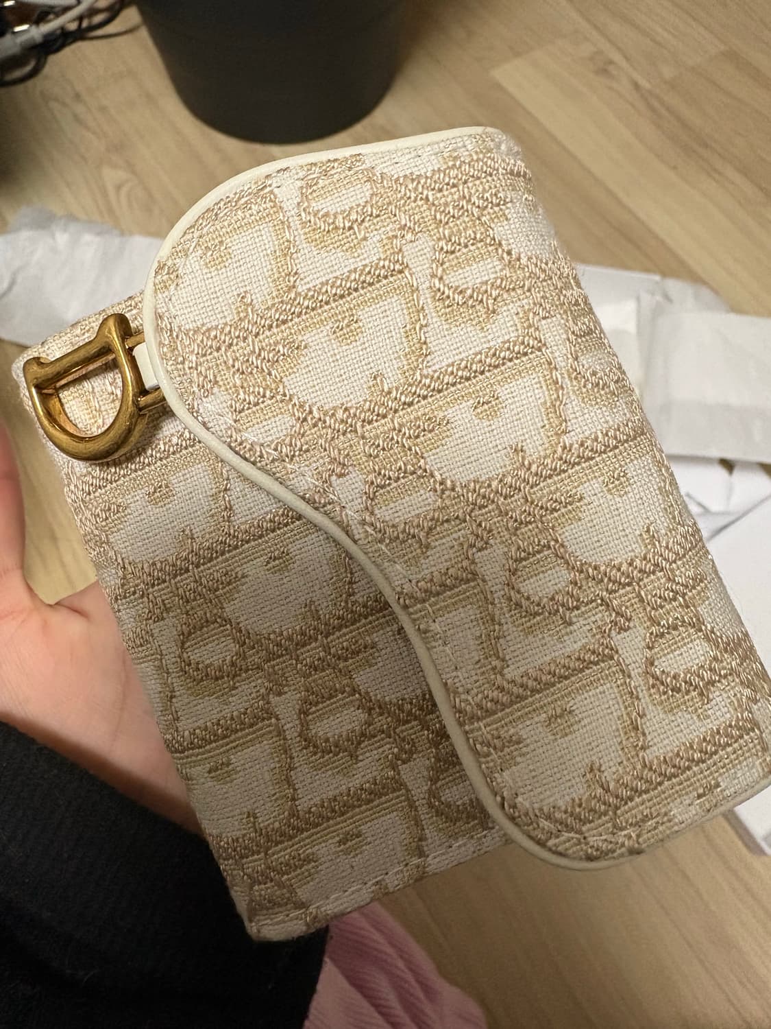 디올 오블리크 반지갑 골드  상품이미지3