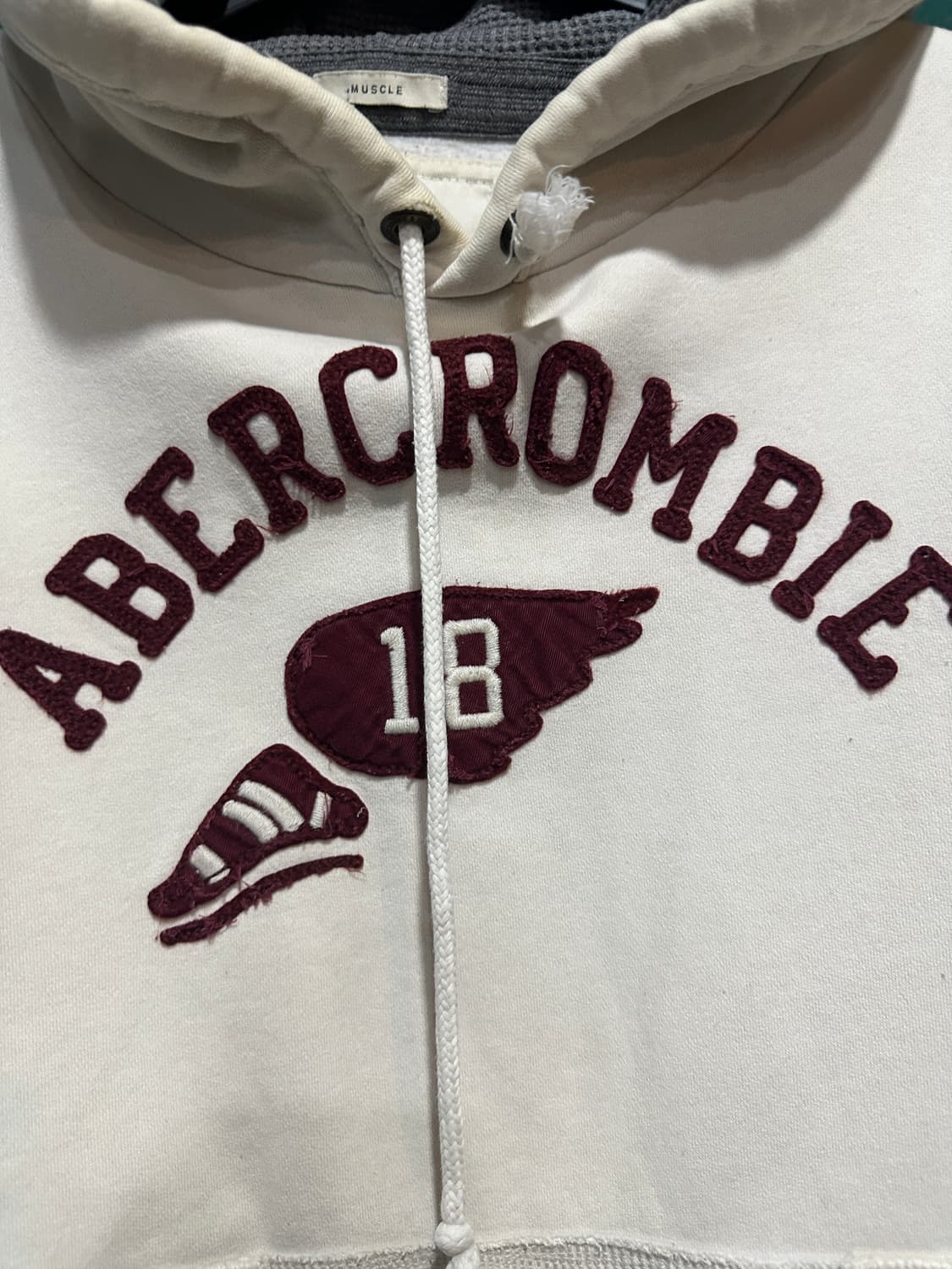 아베크롬비 후드티 아이보리 L 상품이미지3