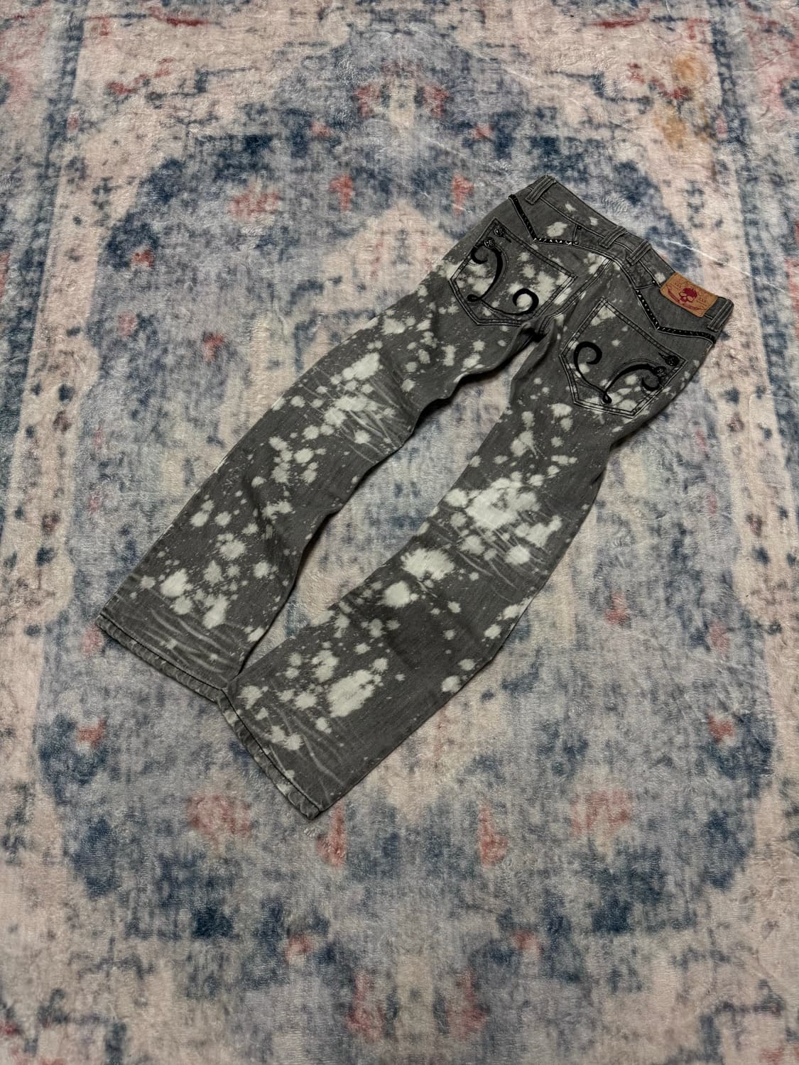 Lagust 00s bleached washing flare denim  상품이미지1