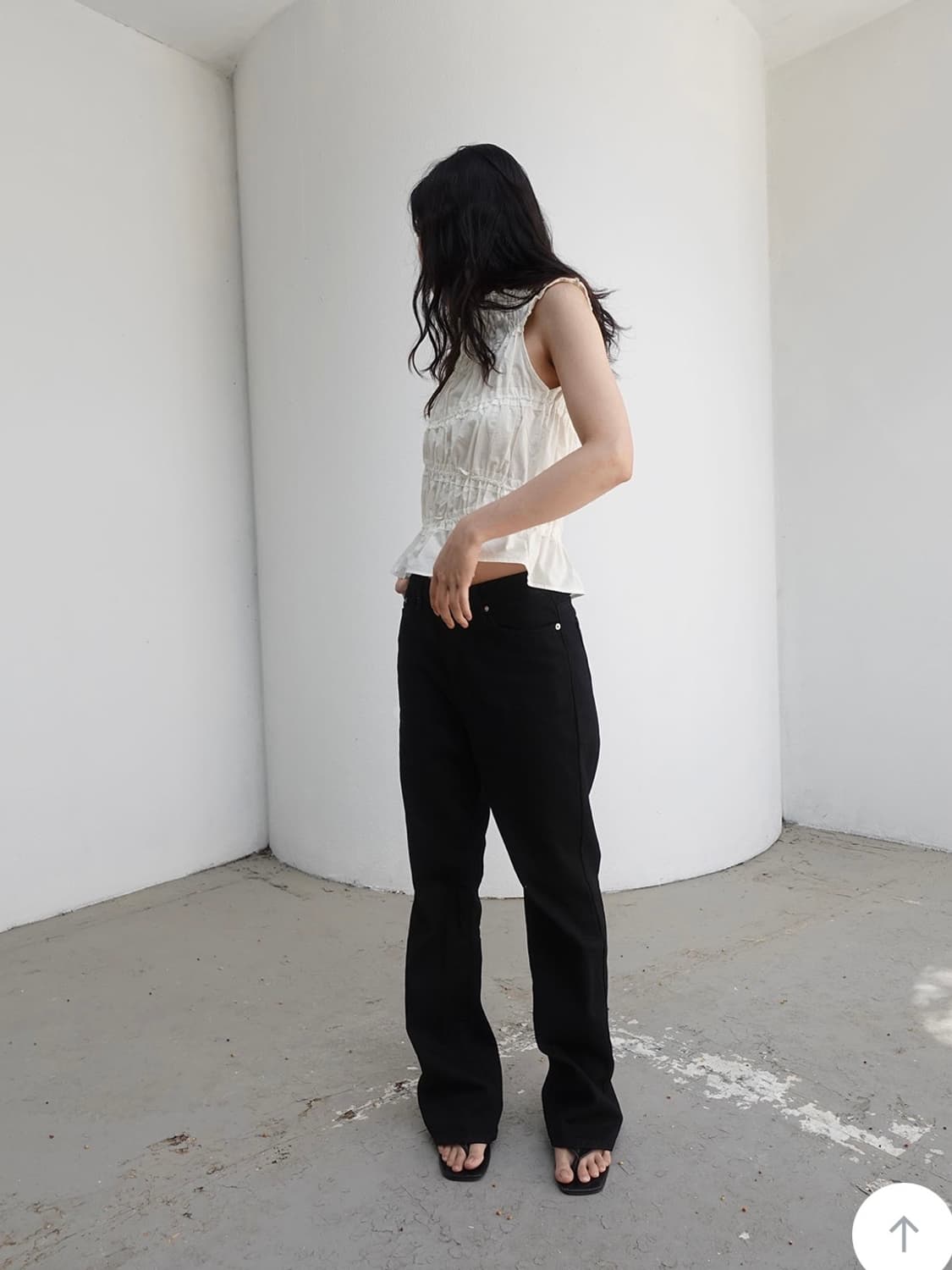 [새상품] m.o.k Lily in vase, gathers blouse 상품이미지3