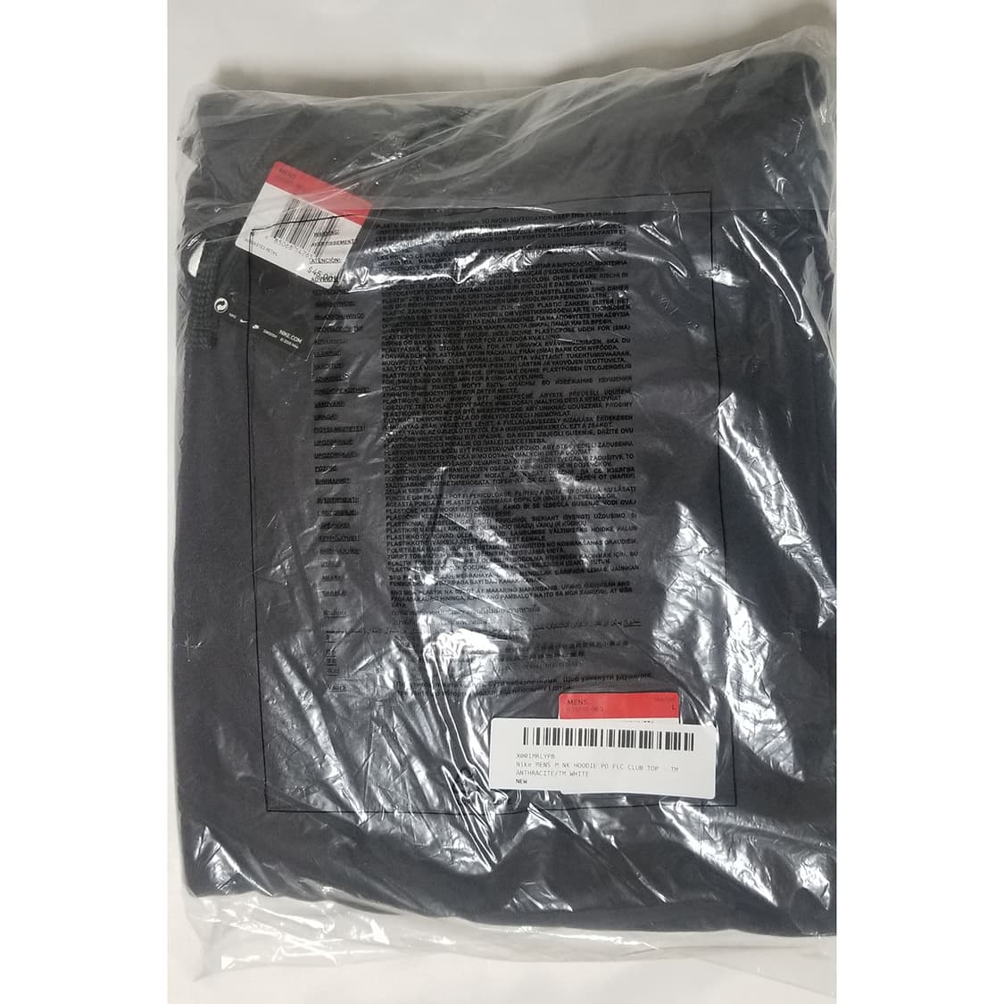 나이키 스우시 클럽 후리스 기모 후드티 블랙 차콜 835585-060 상품이미지4