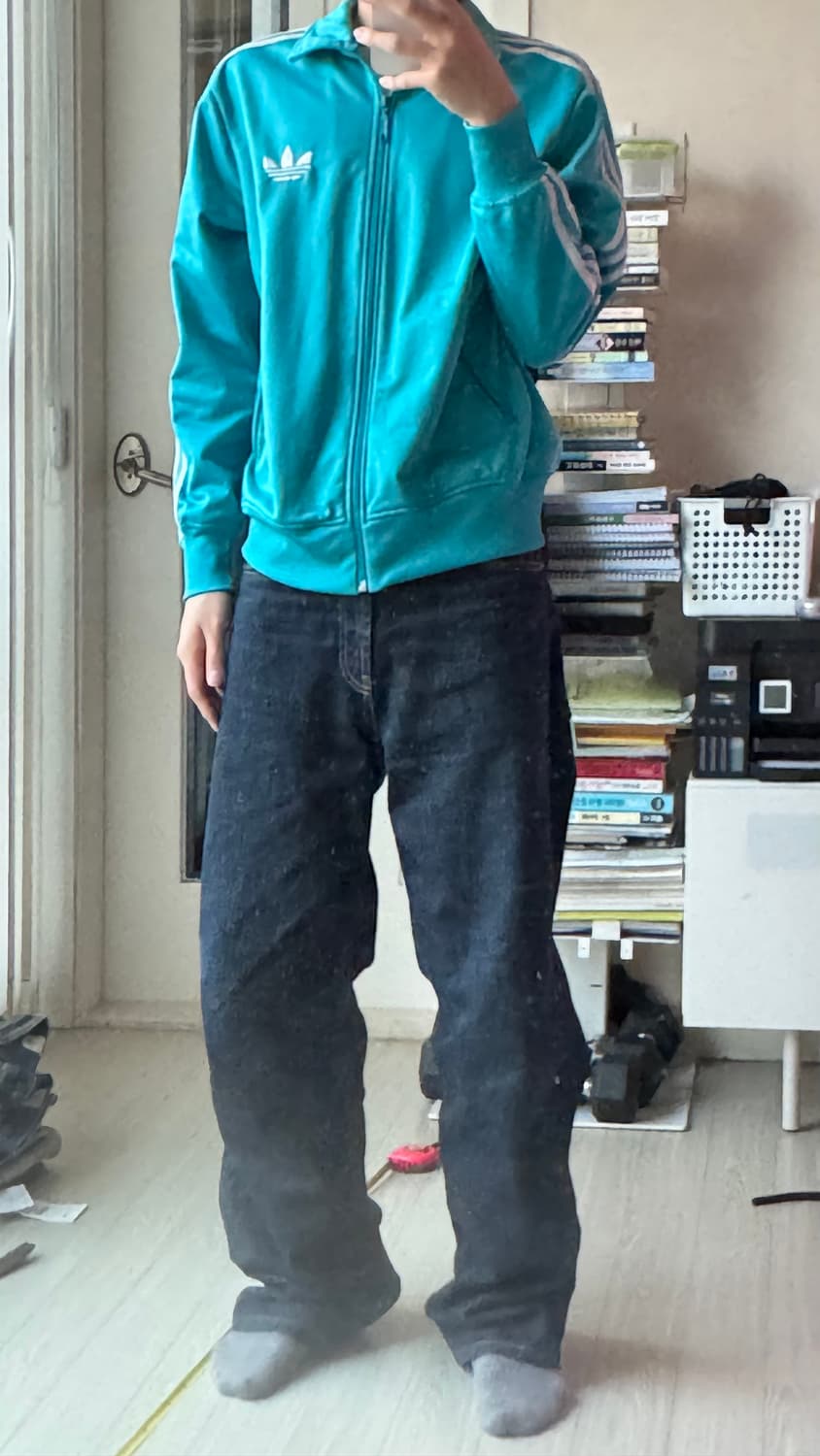 아디다스 파이어버드 트랙탑 하늘색 s 상품이미지1