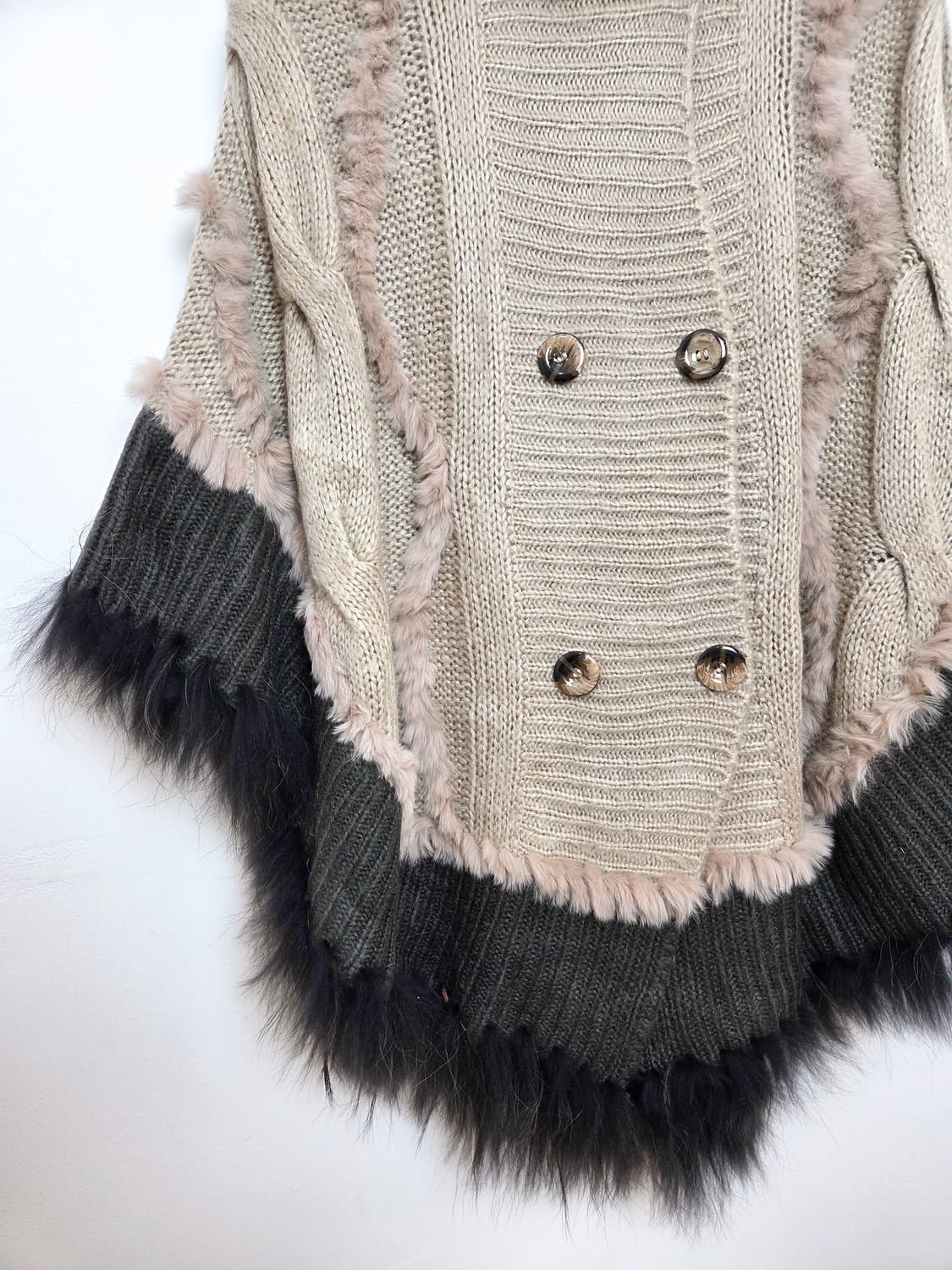 더블버튼 케이프 가디건 상품이미지3