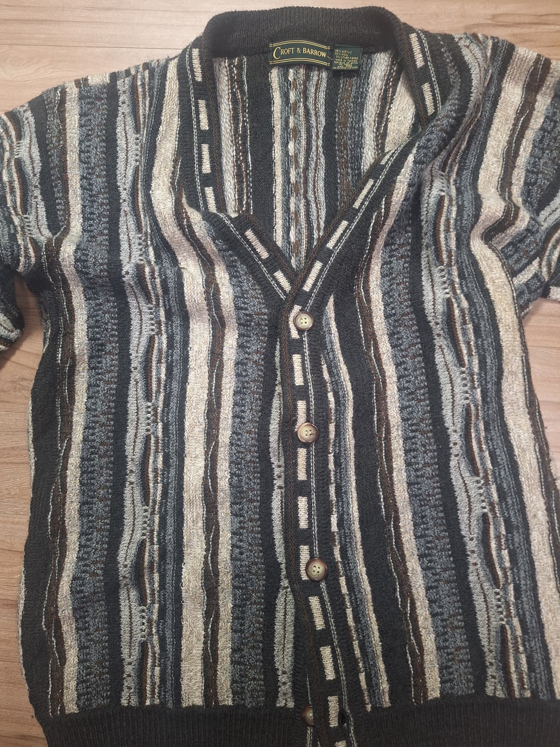 쿠지맛 니트 가디건 상품이미지1