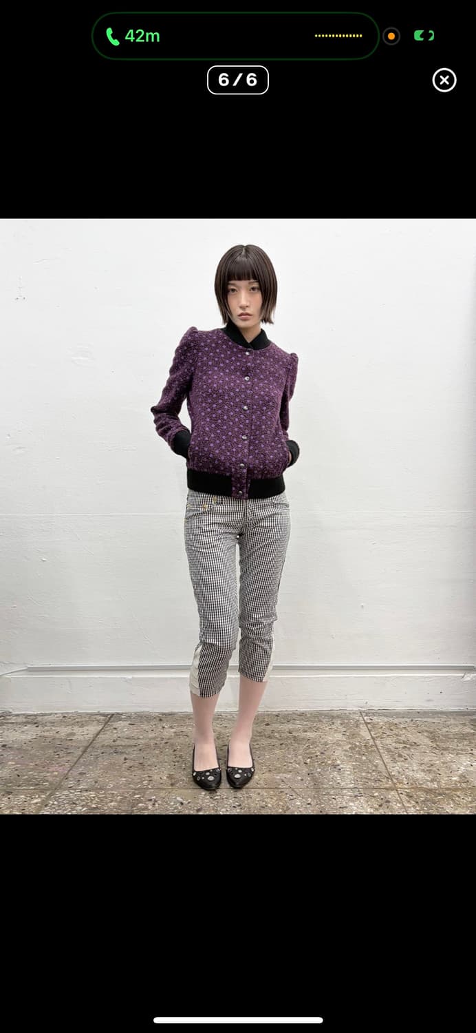 바네사 브루노 도트패턴 퍼프 봄버 (noobstore) 상품이미지4