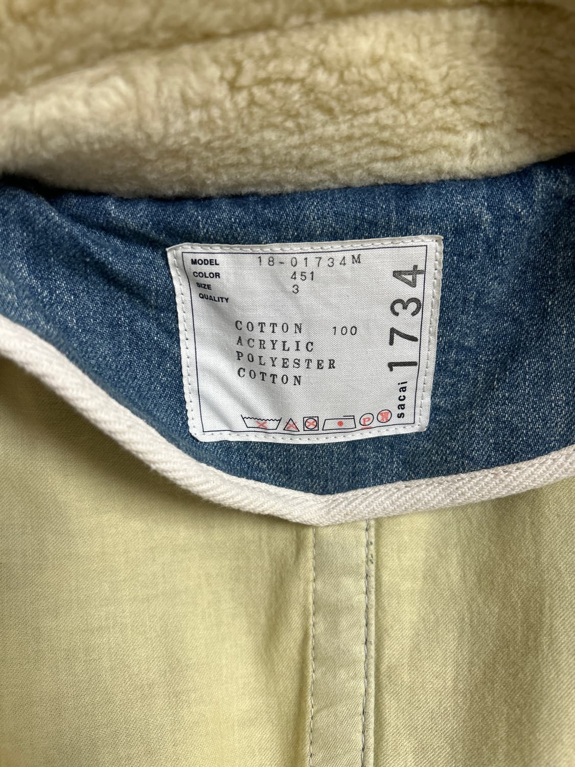 사카이 데님 쉐르파 그런지 코트 3 상품이미지8