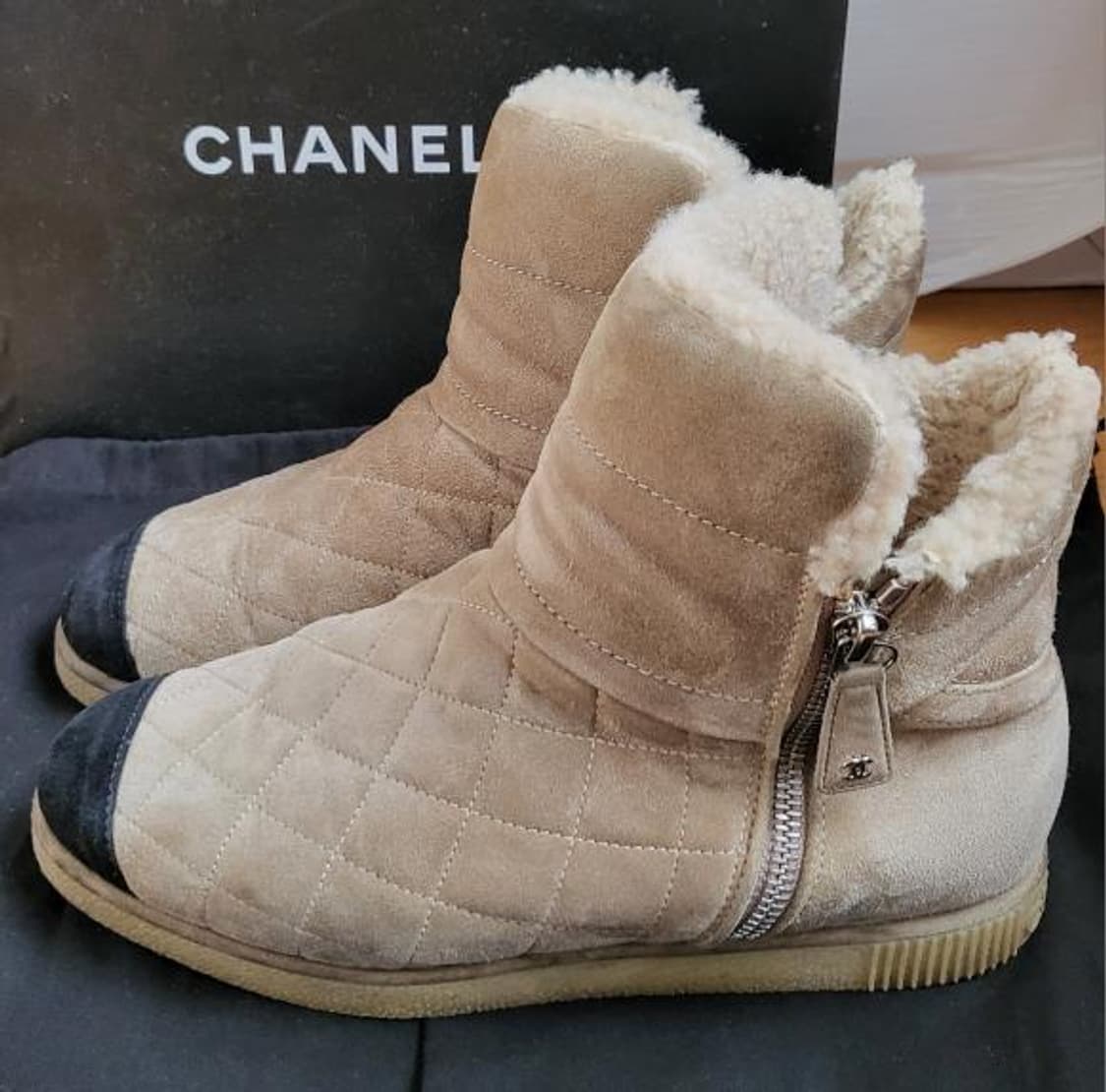 샤넬 퀄팅양털부츠 상품이미지3