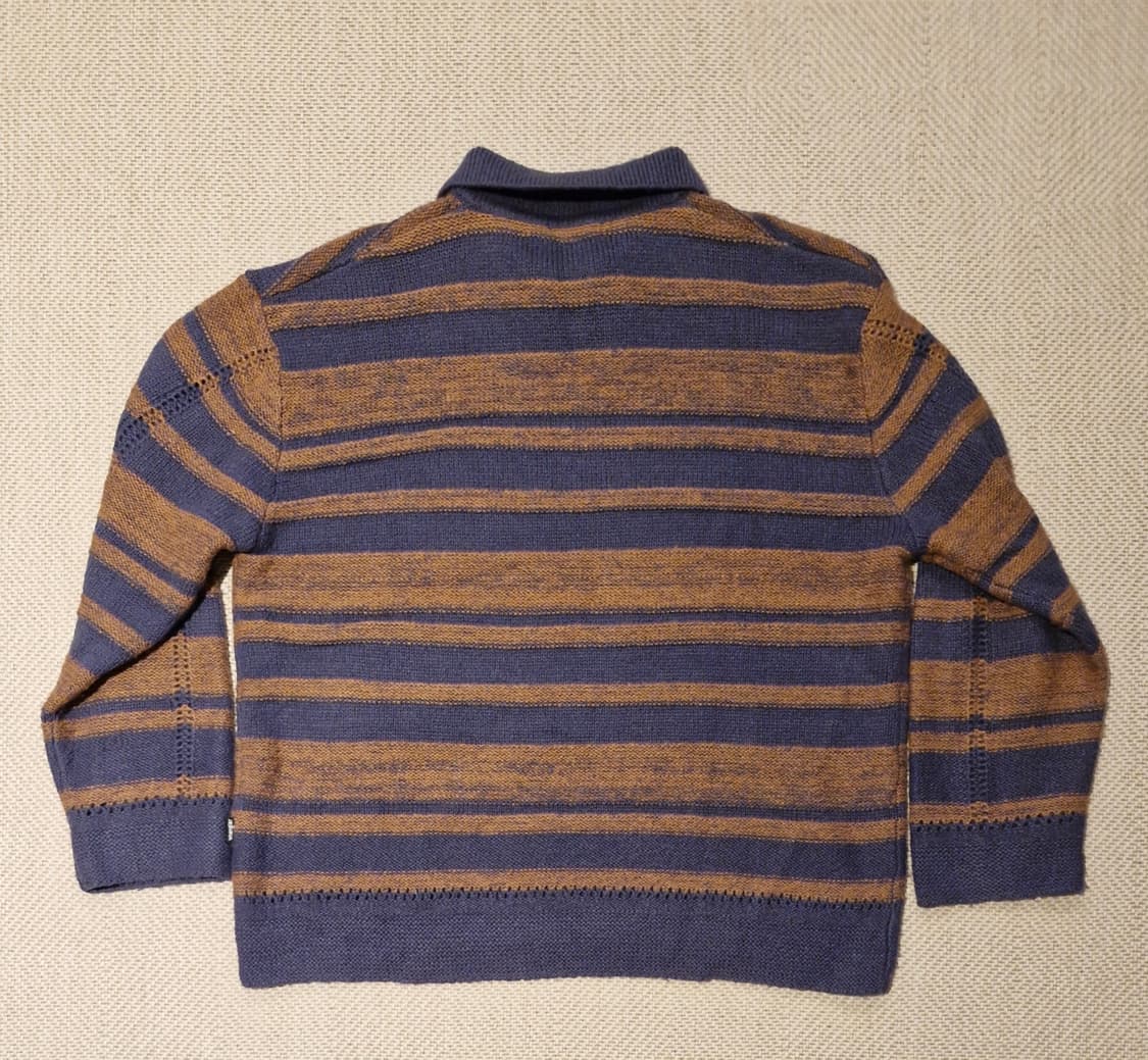 랭글러 카라넥 스트라이프 니트 블루 XL  상품이미지5