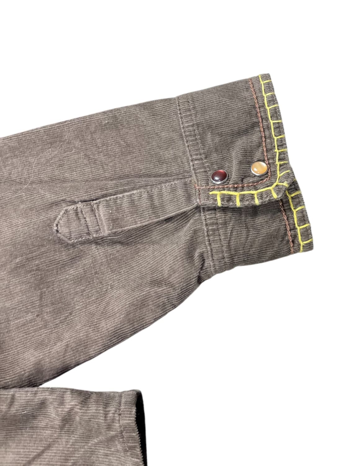 Levi's 노랑스티치 자수 골덴 브라운셔츠  상품이미지6