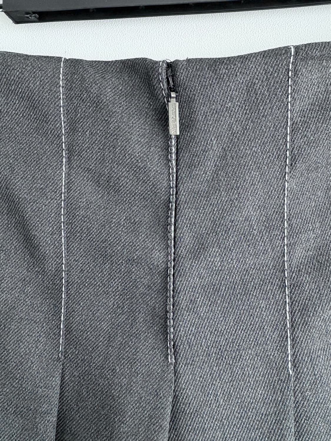 Neil Barrett 닐바렛 그레이 플리츠 스커트 38 상품이미지6