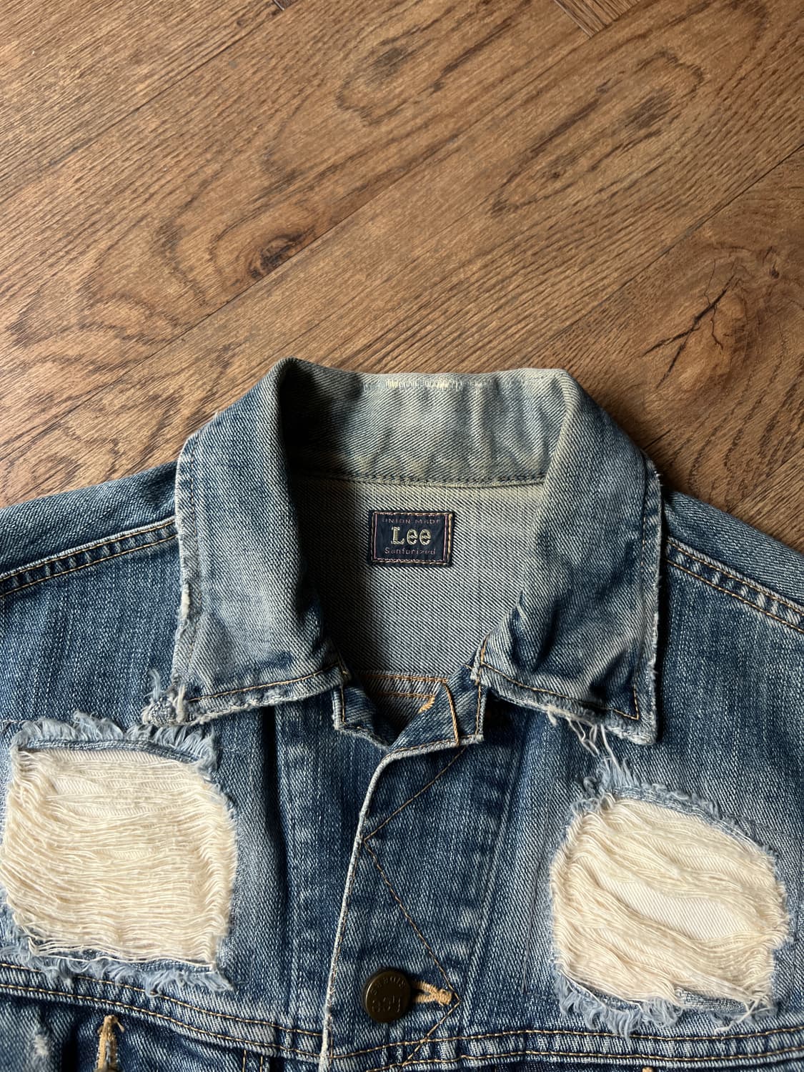 [S]Lee 재팬메이드 빈티지 데미지 트러커 자켓 상품이미지2