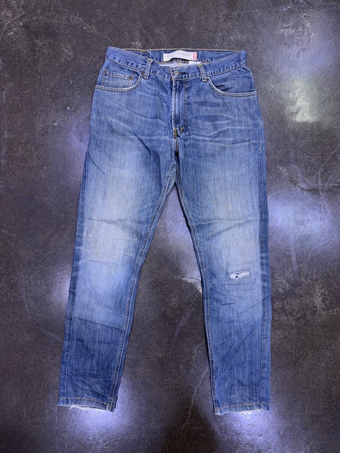 리바이스 00's 569 루즈 스트레이트핏 빈티지 데미지 데님팬츠 29 상품이미지1