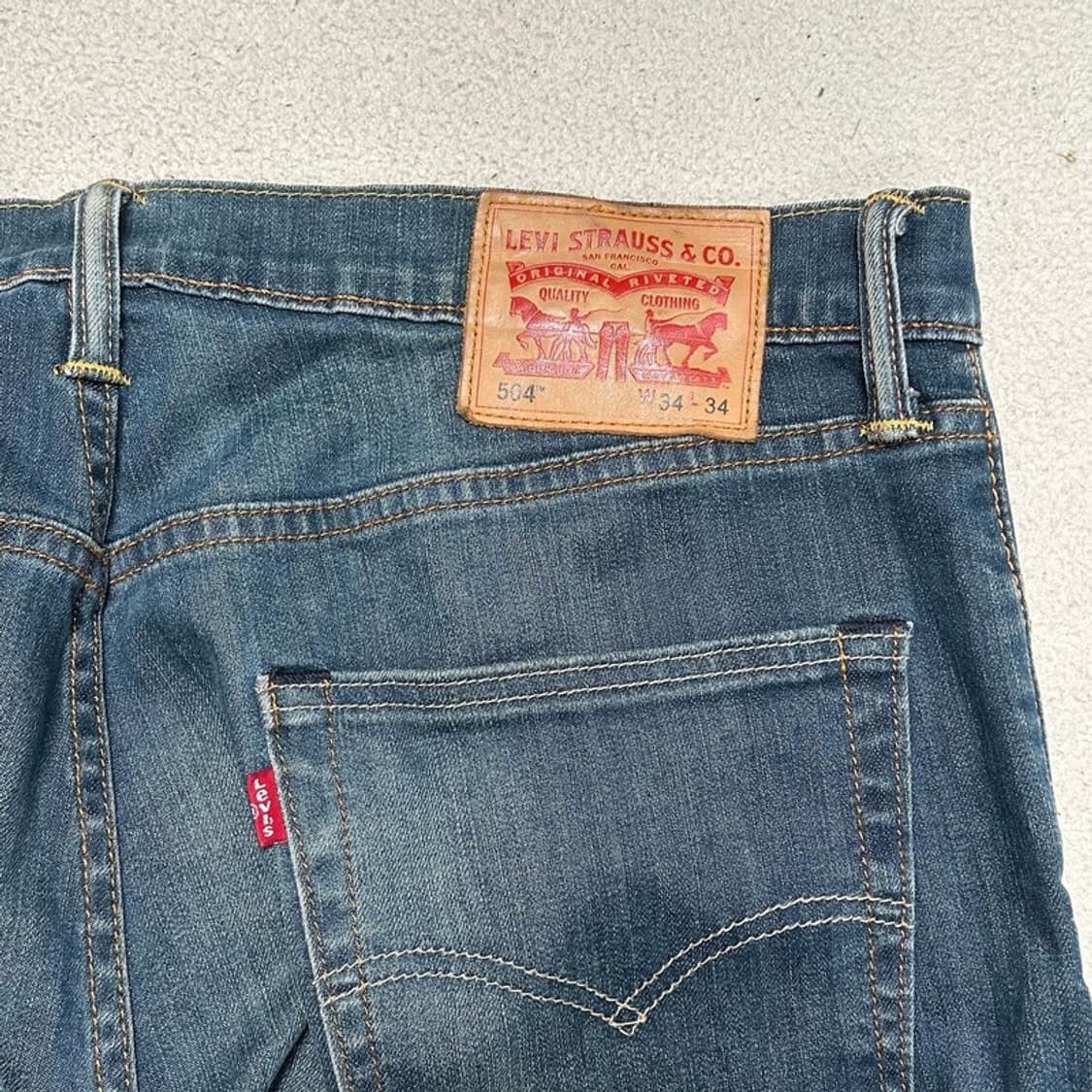 리바이스 504 데님팬츠 W34 L34 상품이미지5