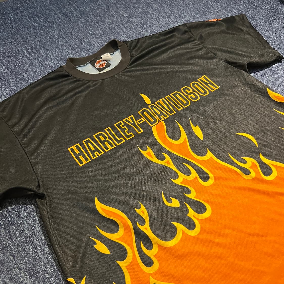 빈티지 00s HARLEY DAVIDSON 플레임 AOP 티셔츠 상품이미지3