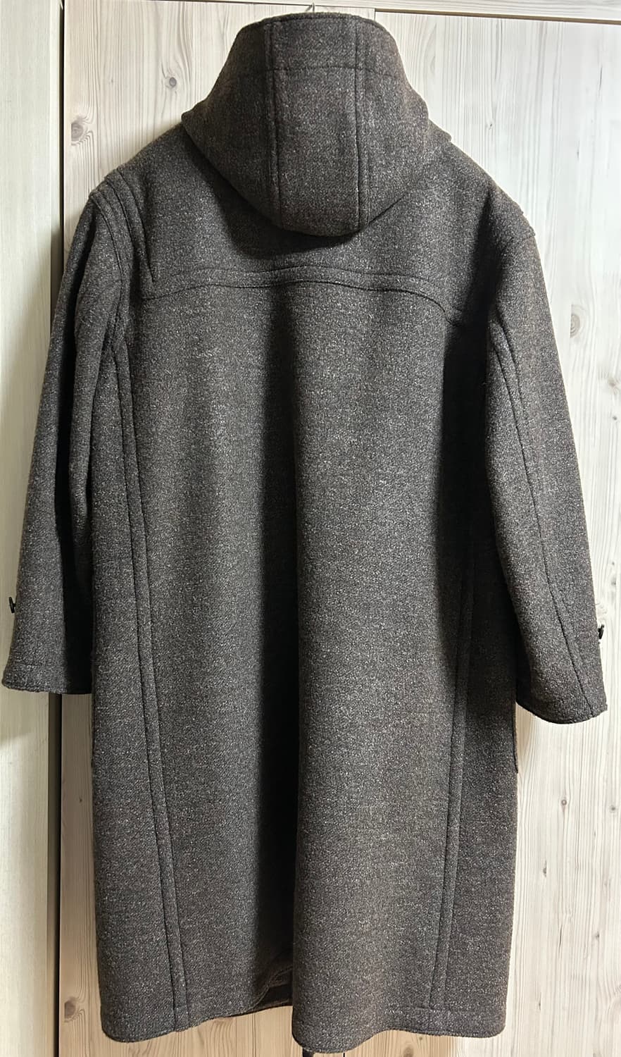 쿠어 오버사이즈 알파카 블렌드 더플 코트(다크브라운멜란지) M 상품이미지3