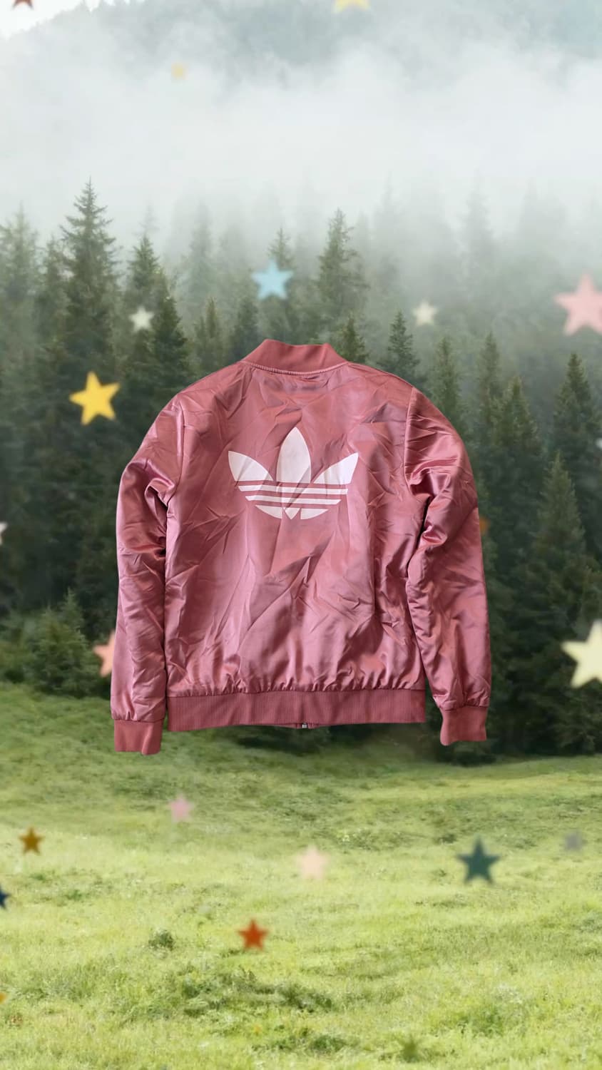 아디다스 핑크 져지 코랄 봄버 분홍색 트랙탑 자켓 상품이미지2