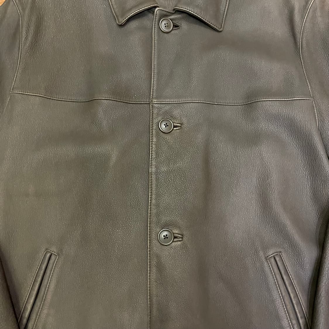 Vintage Cow leather jacket 상품이미지4
