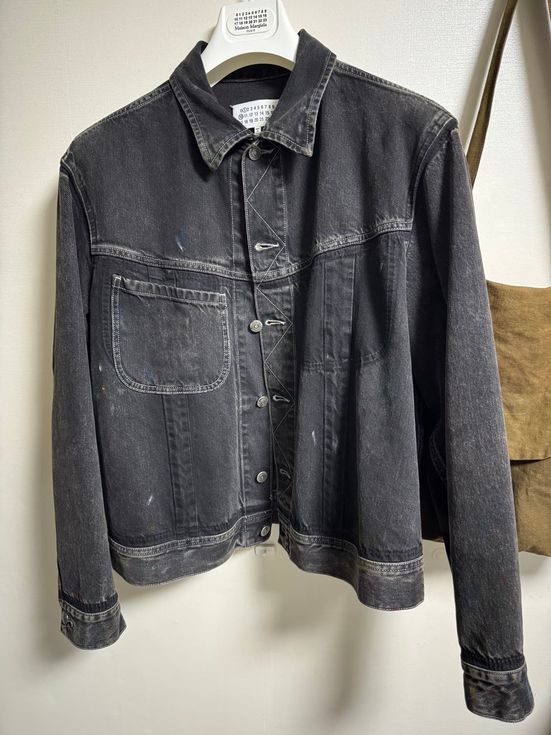 메종마르지엘라 시그니처 스티치 페인팅 데님자켓 (50사이즈) 상품이미지1