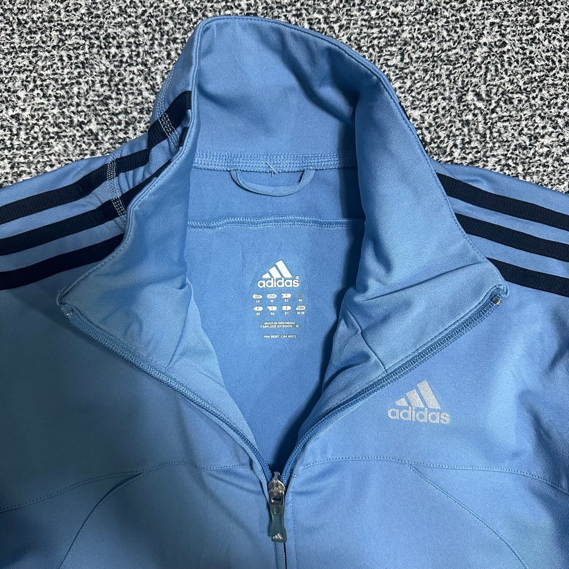 (M) 아디다스 올드스쿨 트랙탑 져지 하늘색 상품이미지2