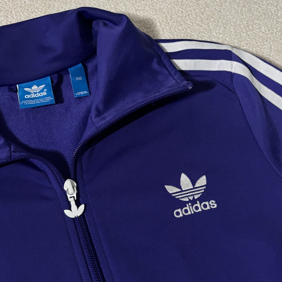 아디다스 파이어버드 퍼플 트랙탑 딱붙핏 져지 상품이미지2