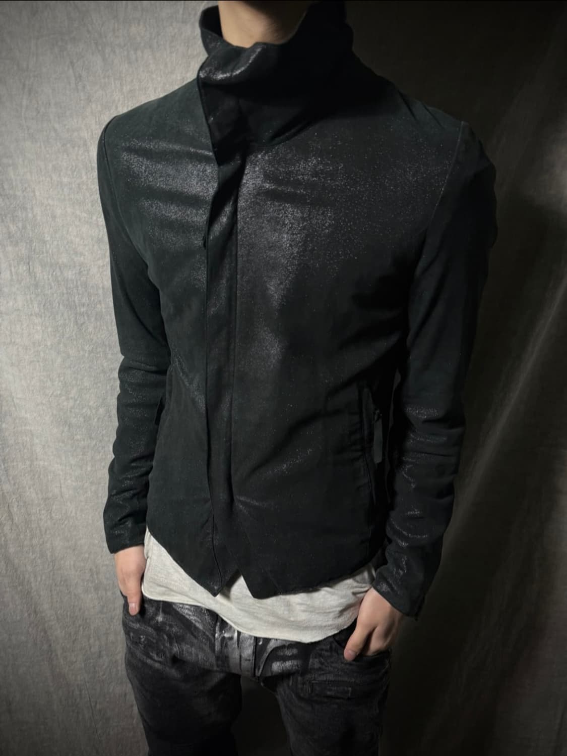 LHP Metallic Coated High Neck Jacket 상품이미지2