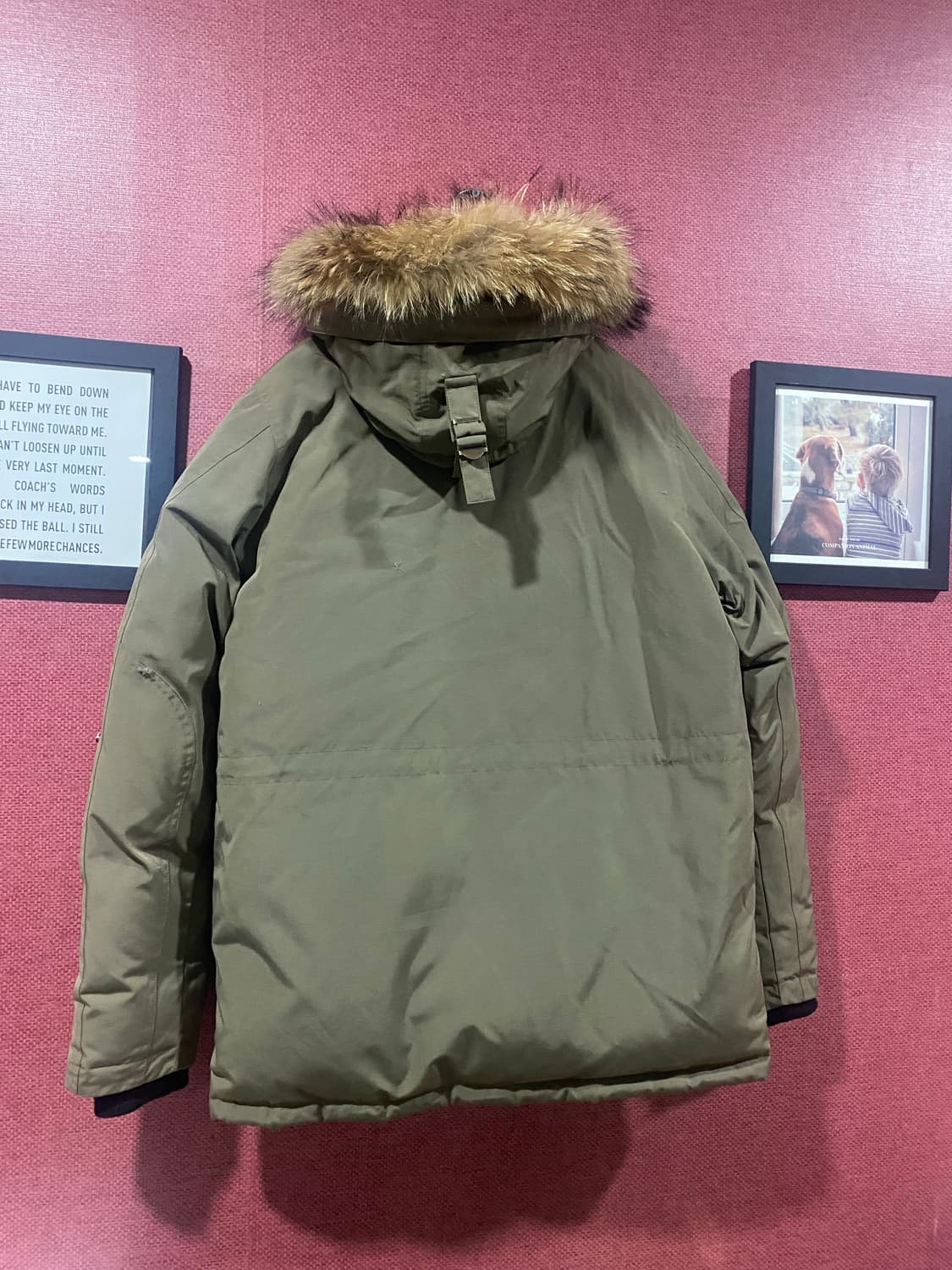 커버낫 카키 패딩 L 상품이미지6