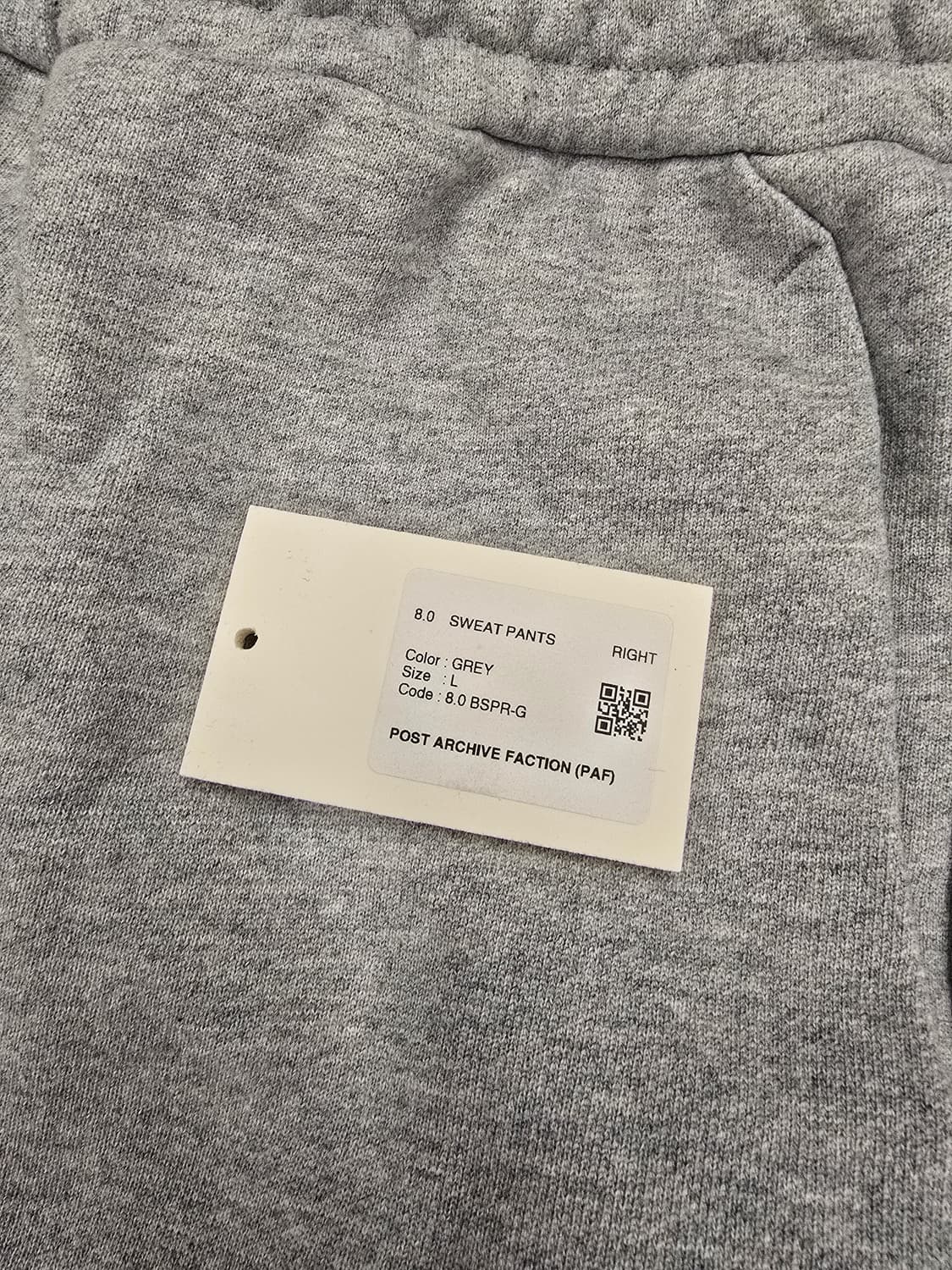 PAF 8.0 라이트 스웻팬츠 그레이 L 상품이미지7