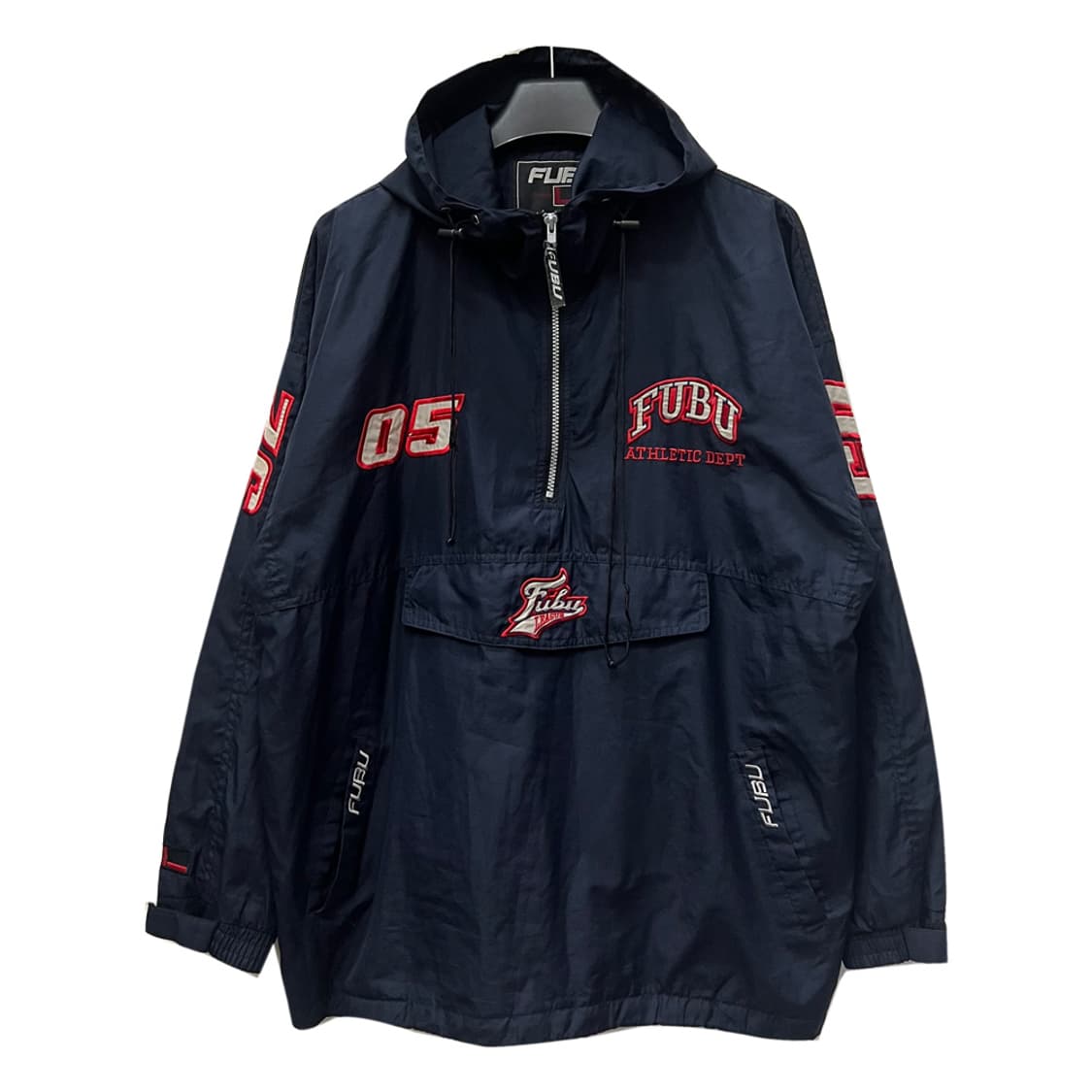 00s FUBU 후부 하프집업 후드 바람막이 XL 상품이미지2