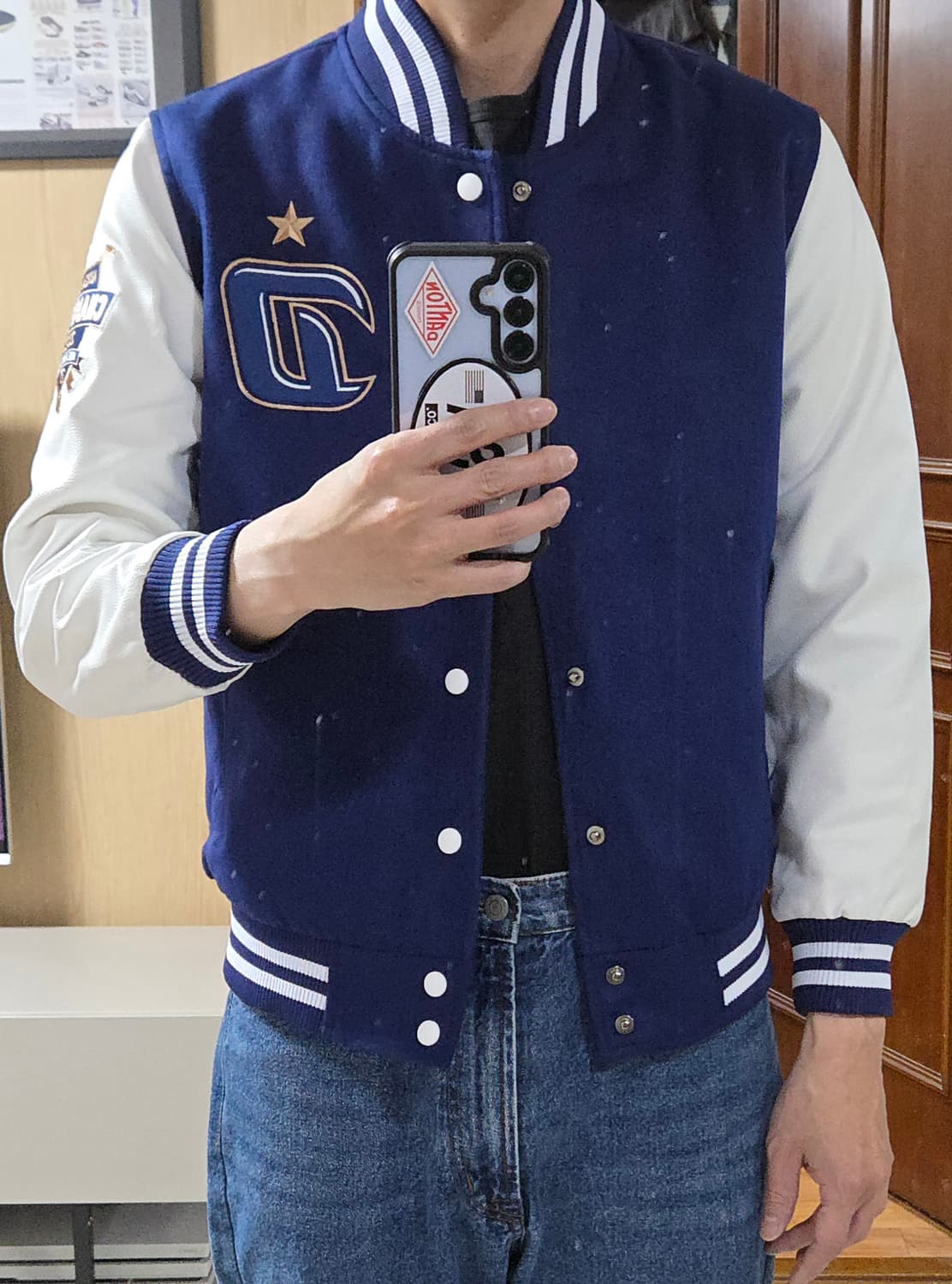 (착샷) NC다이노스 2020 한국시리즈 우승 바시티 자켓 상품이미지8