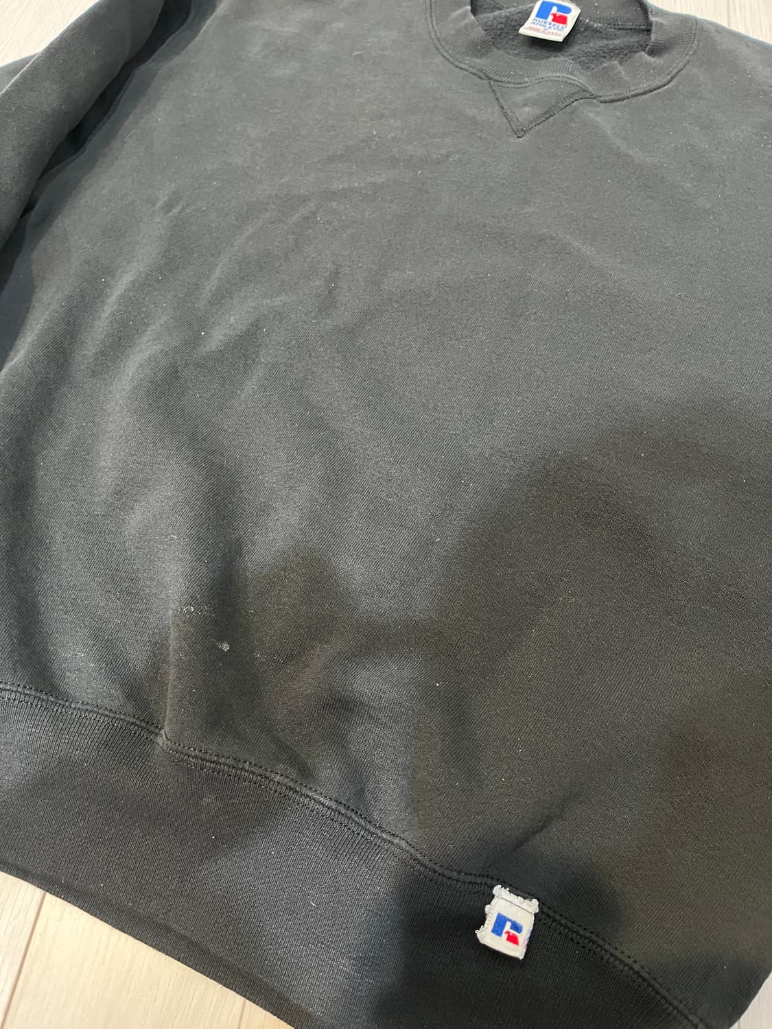 빈티지 러셀 스웻셔츠 블랙 M made in USA  상품이미지3