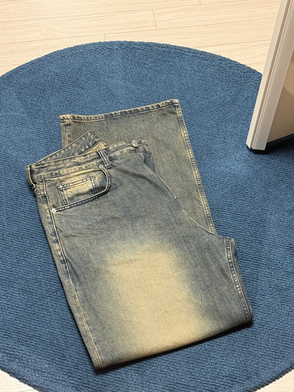 [m] 벨리에 트루와이드 데님 빈티지 인디고 상품이미지1