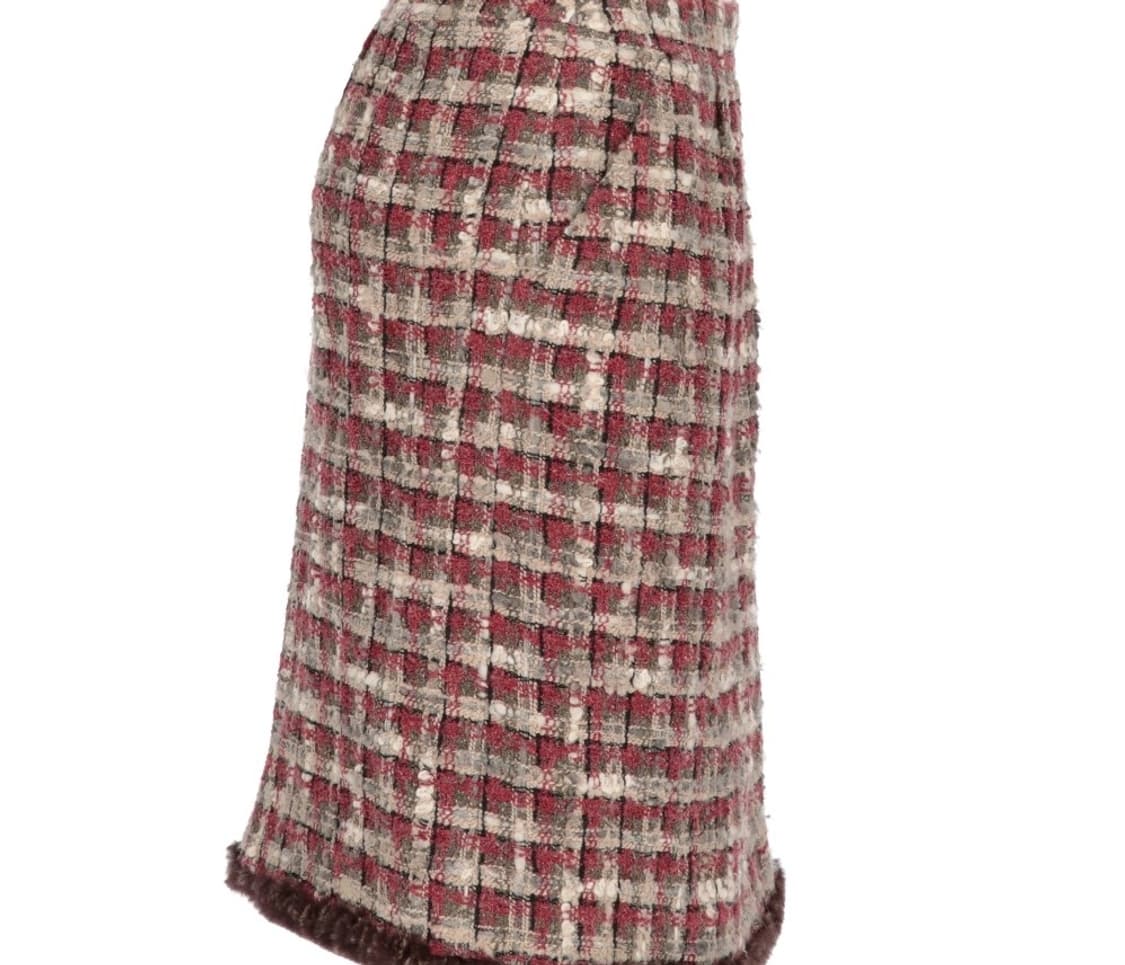 [BEST] 샤넬(CHANEL) 트위드 퍼 트리밍 미디 스커트
 상품이미지3