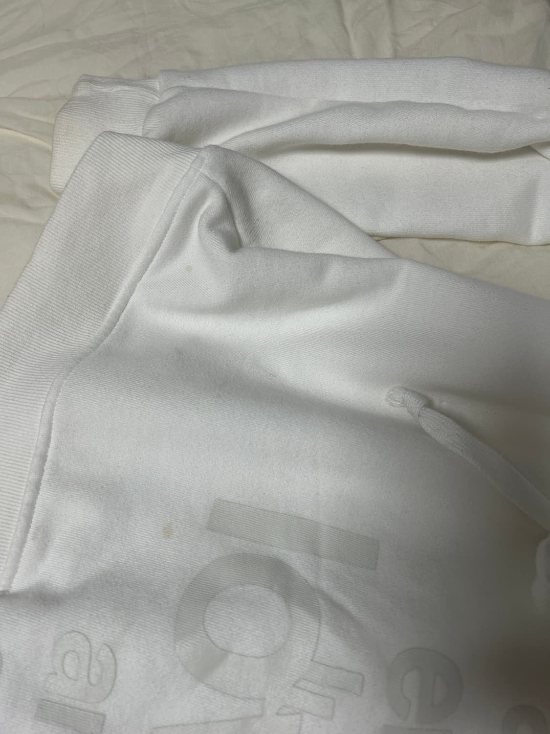 오피쉬 lettering hoodie, white 상품이미지2