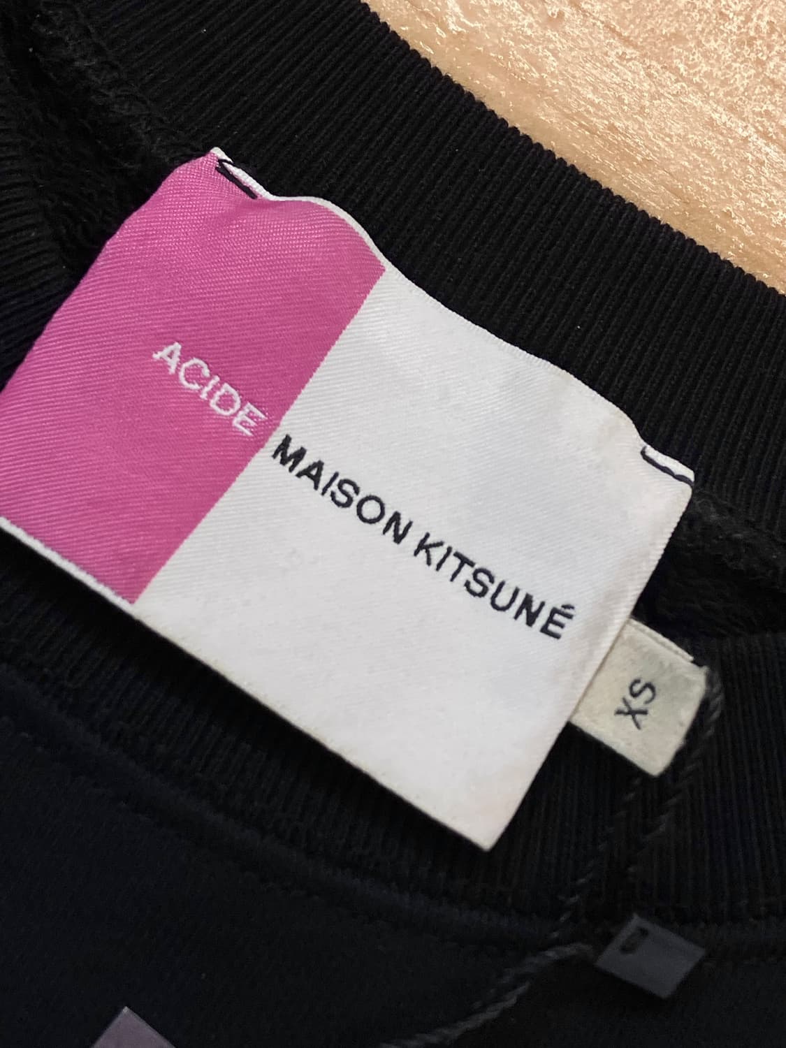 메종키츠네 맨투맨 블랙 XS  #csz3186 상품이미지5