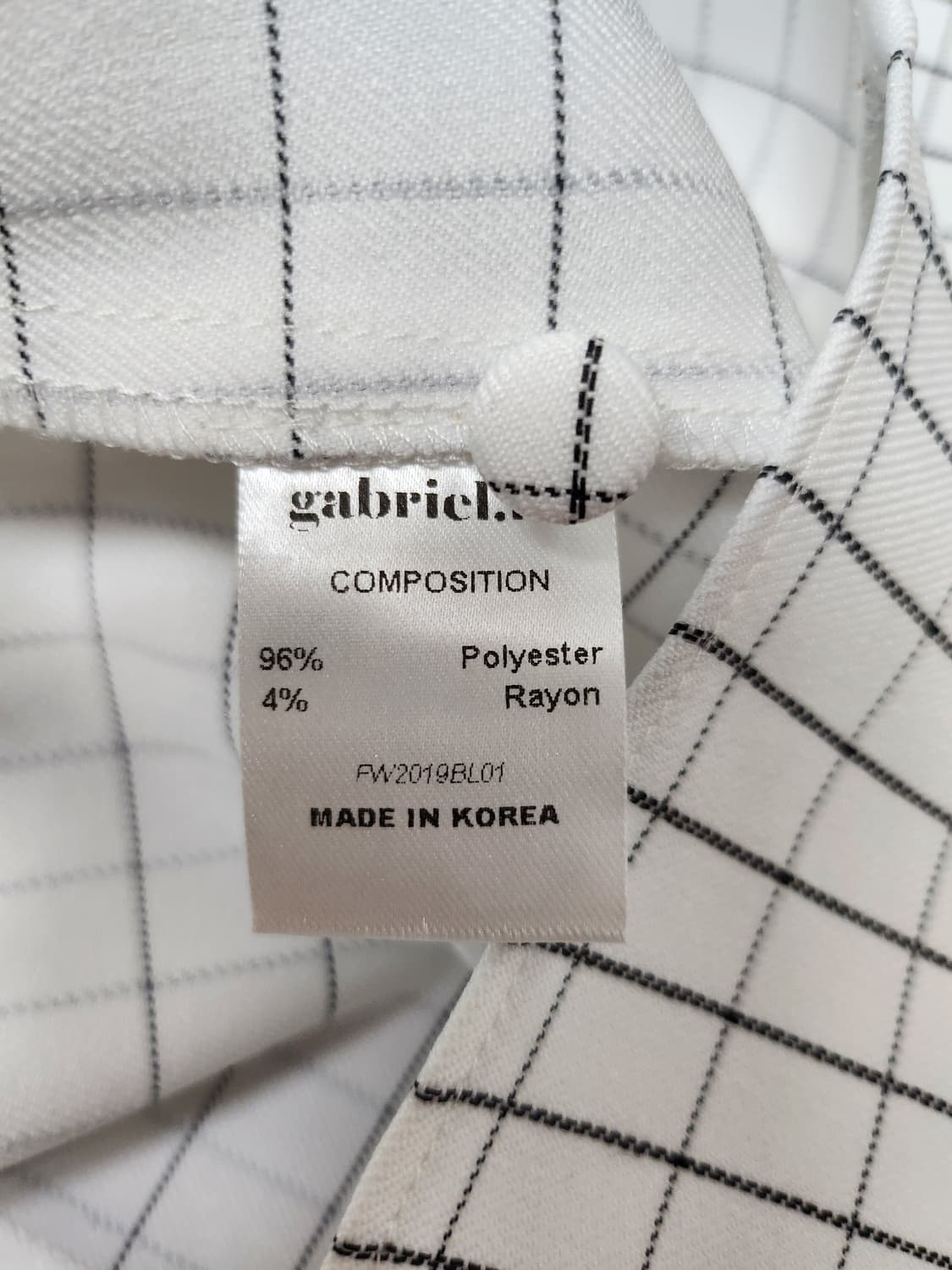 가브리엘리 체크 랩 블라우스55 66  상품이미지9