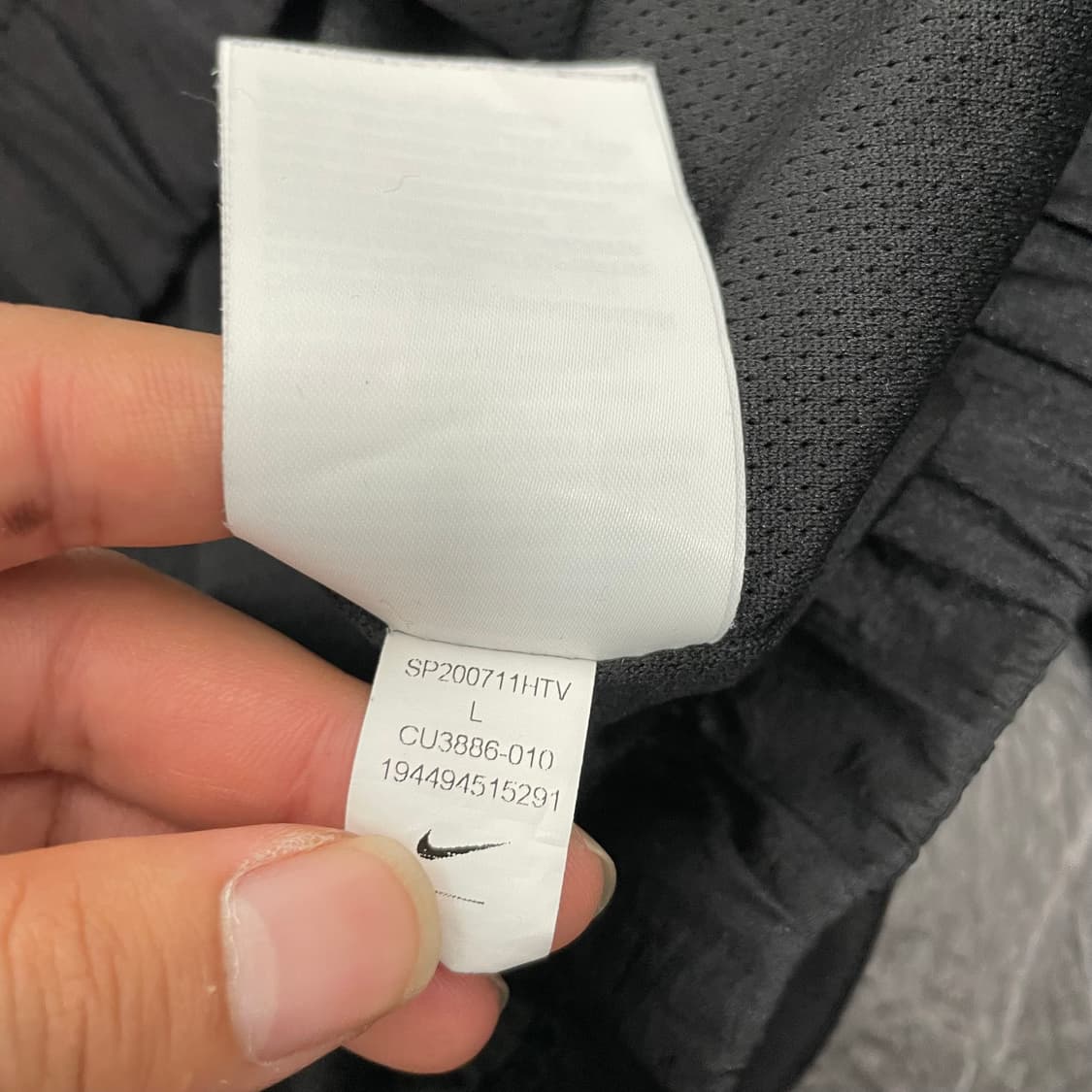 나이키 블랙 더블스우시 나일론 우븐 후드 바람막이 자켓 상품이미지6