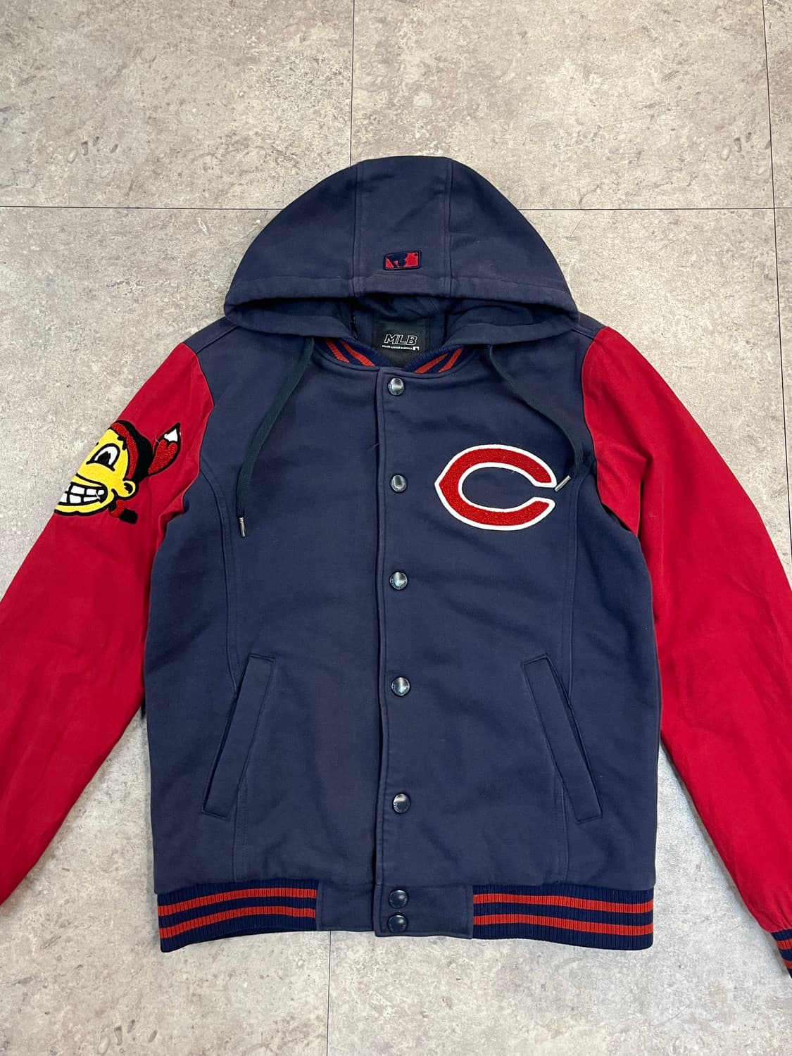 엠엘비 클리블랜드 인디언스 바시티 자켓 네이비 100 #csz2858 상품이미지5