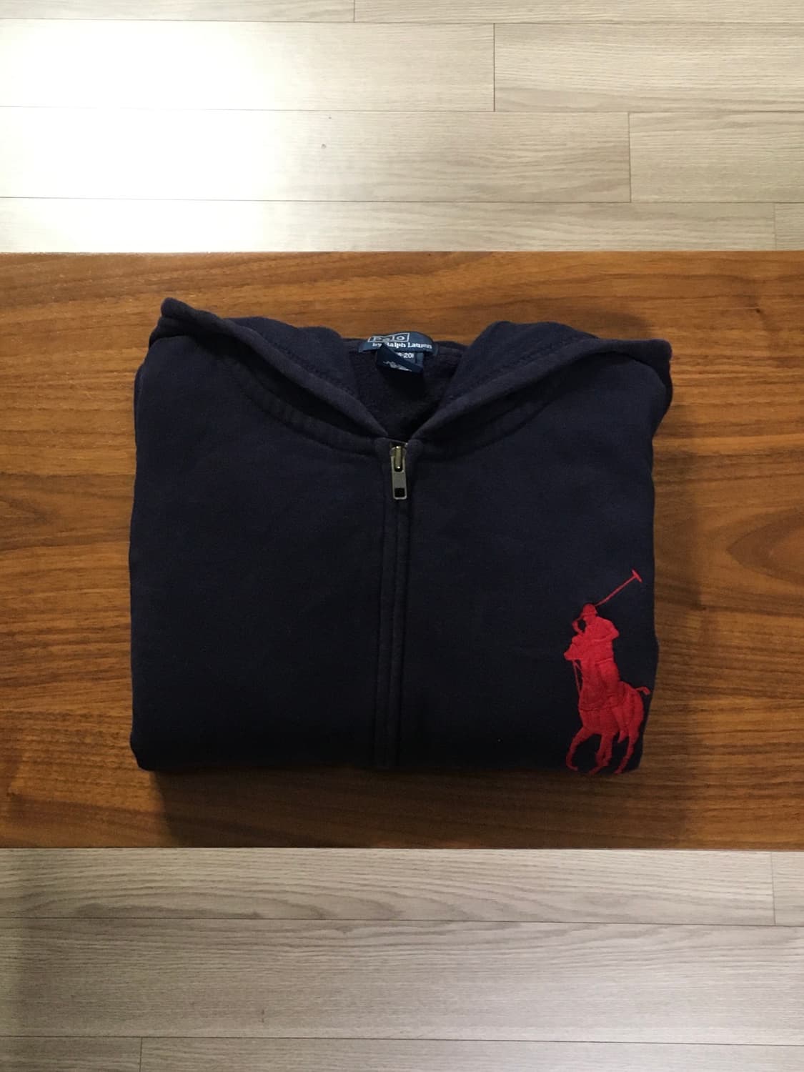 폴로 빅포니 후드집업 진네이비 상품이미지1