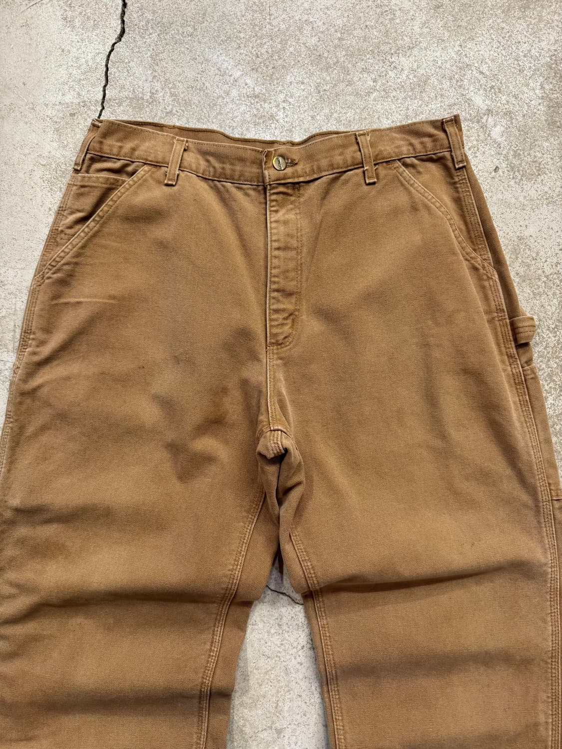 칼하트 B111 플란넬 라이닝 싱글니 워크팬츠 상품이미지2