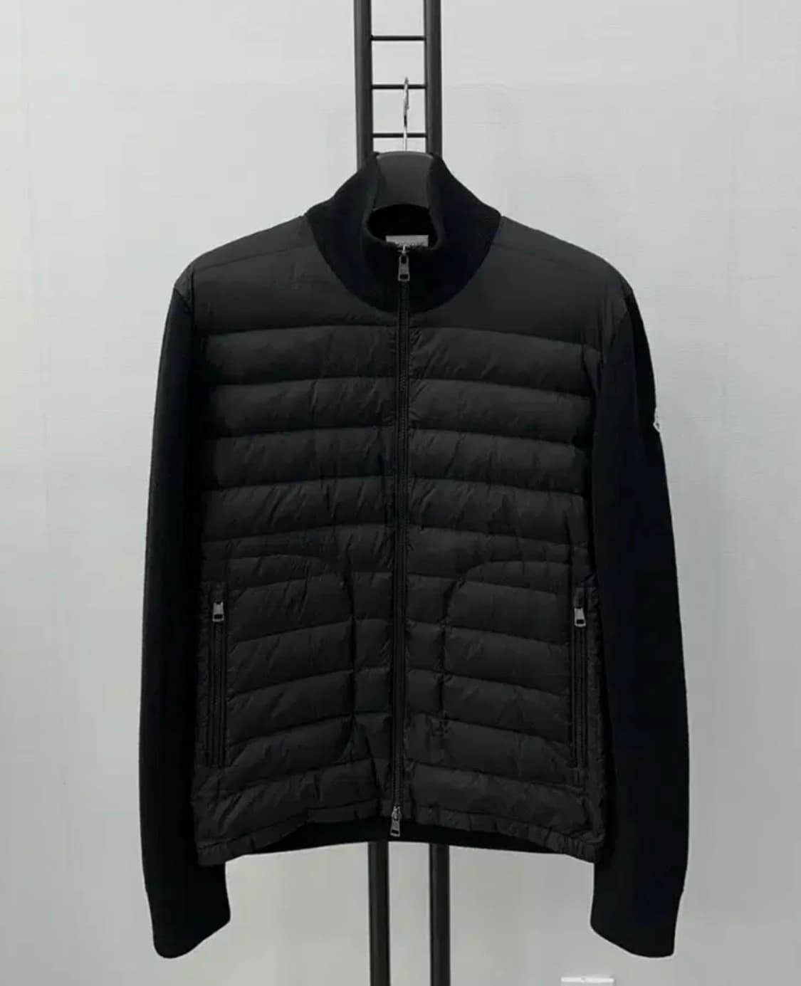 몽클레어 트리콧 니트패딩 가디건 블랙 L 상품이미지1