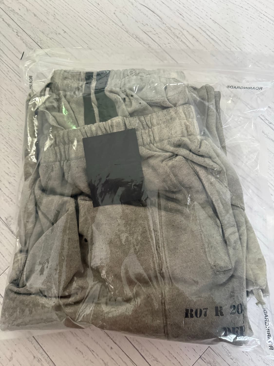 로어링라드 더티 더블 웨이스트 스웻 팬츠 오트밀 상품이미지4